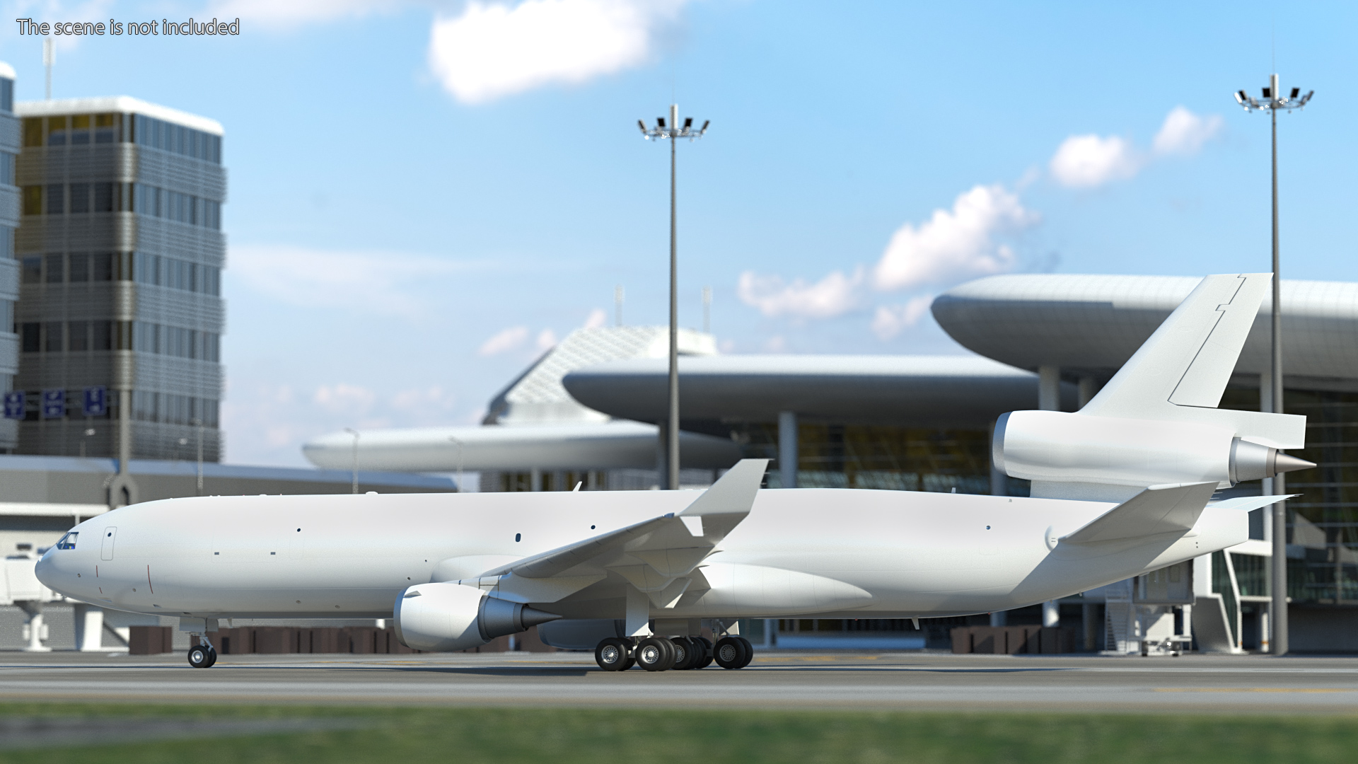 McDonnell Douglas MD11 Tri Jet Wide Body Airliner 3D model
