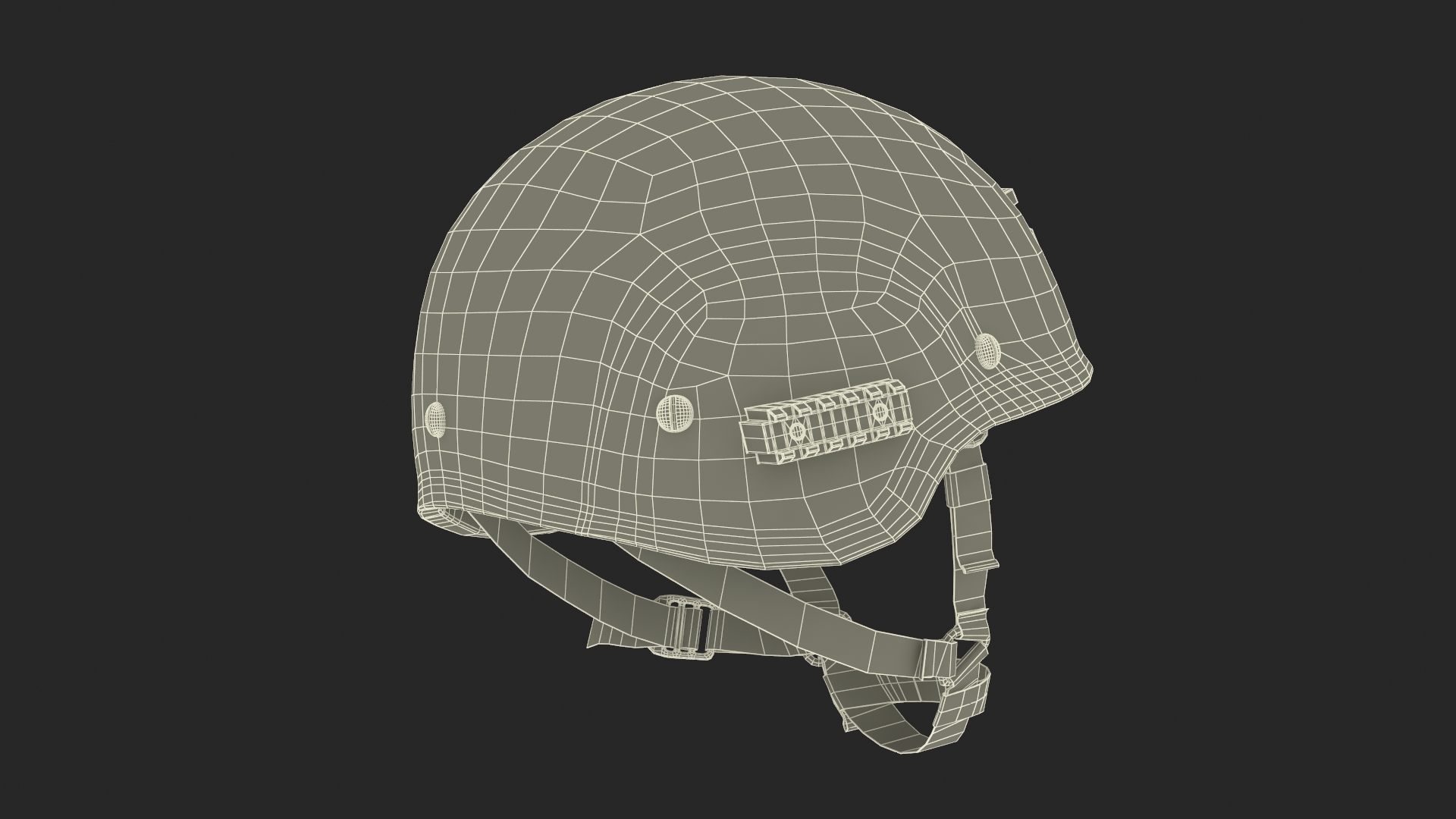 Helmet 6B47 Ratnik Green 3D model