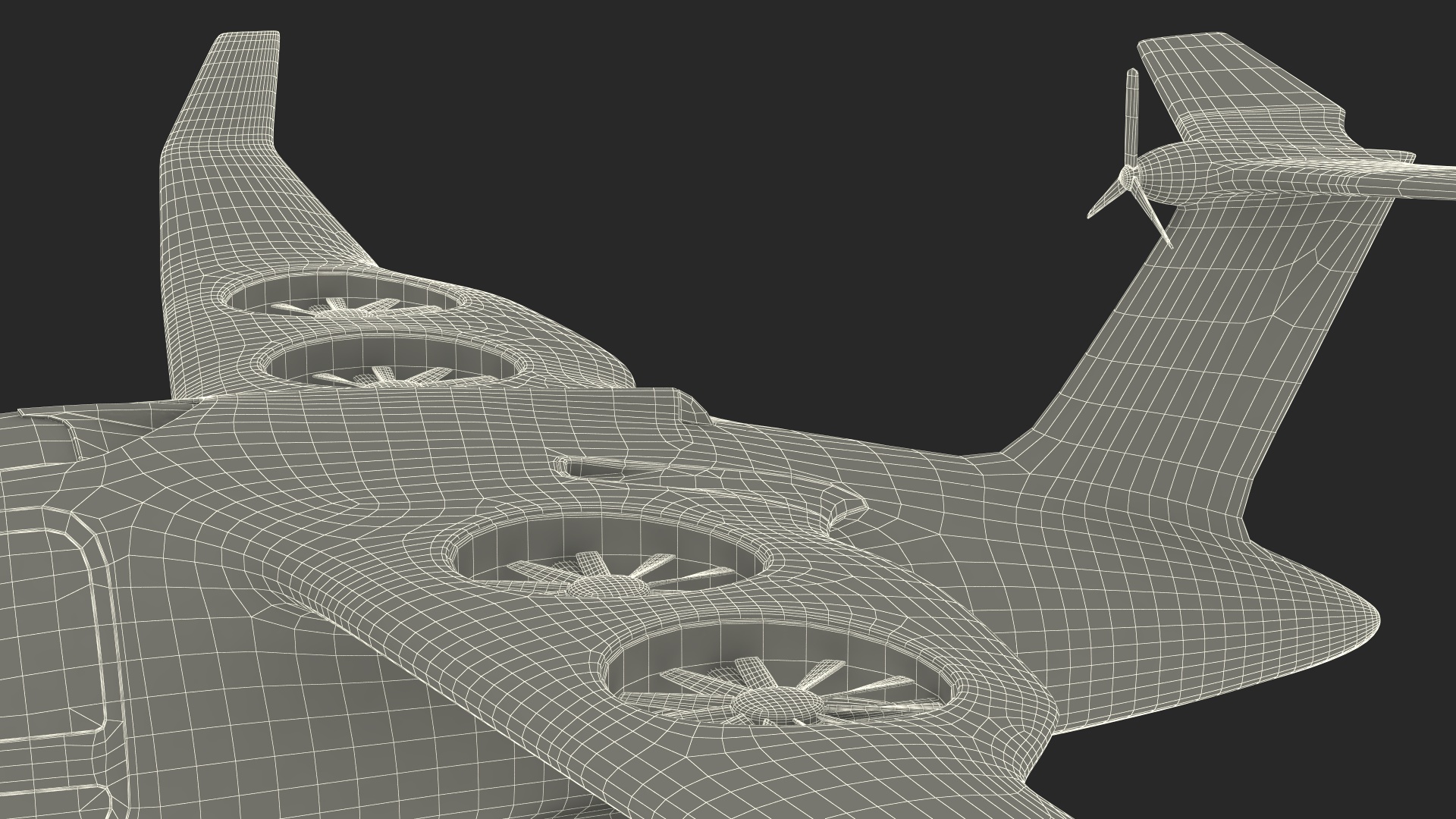 Atea eVTOL Silver 3D