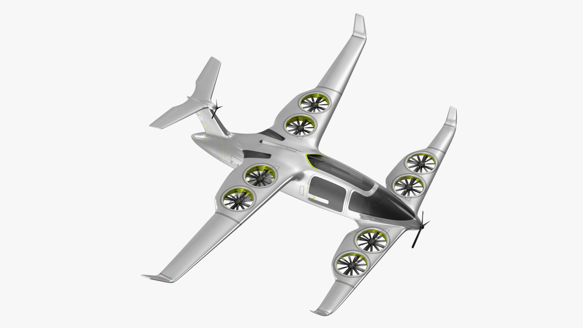 Atea eVTOL Silver 3D