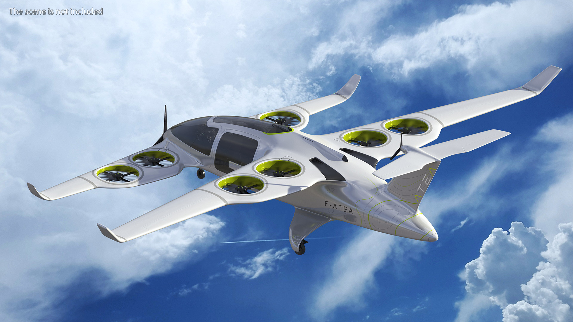 Atea eVTOL Silver 3D