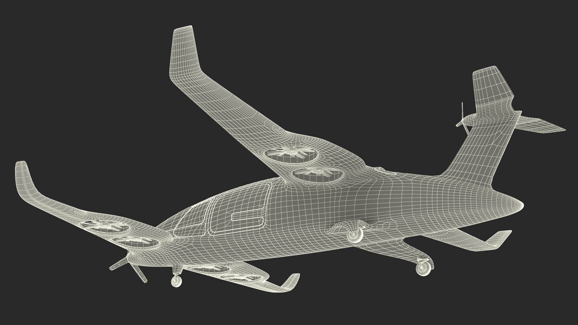 Atea eVTOL Silver 3D