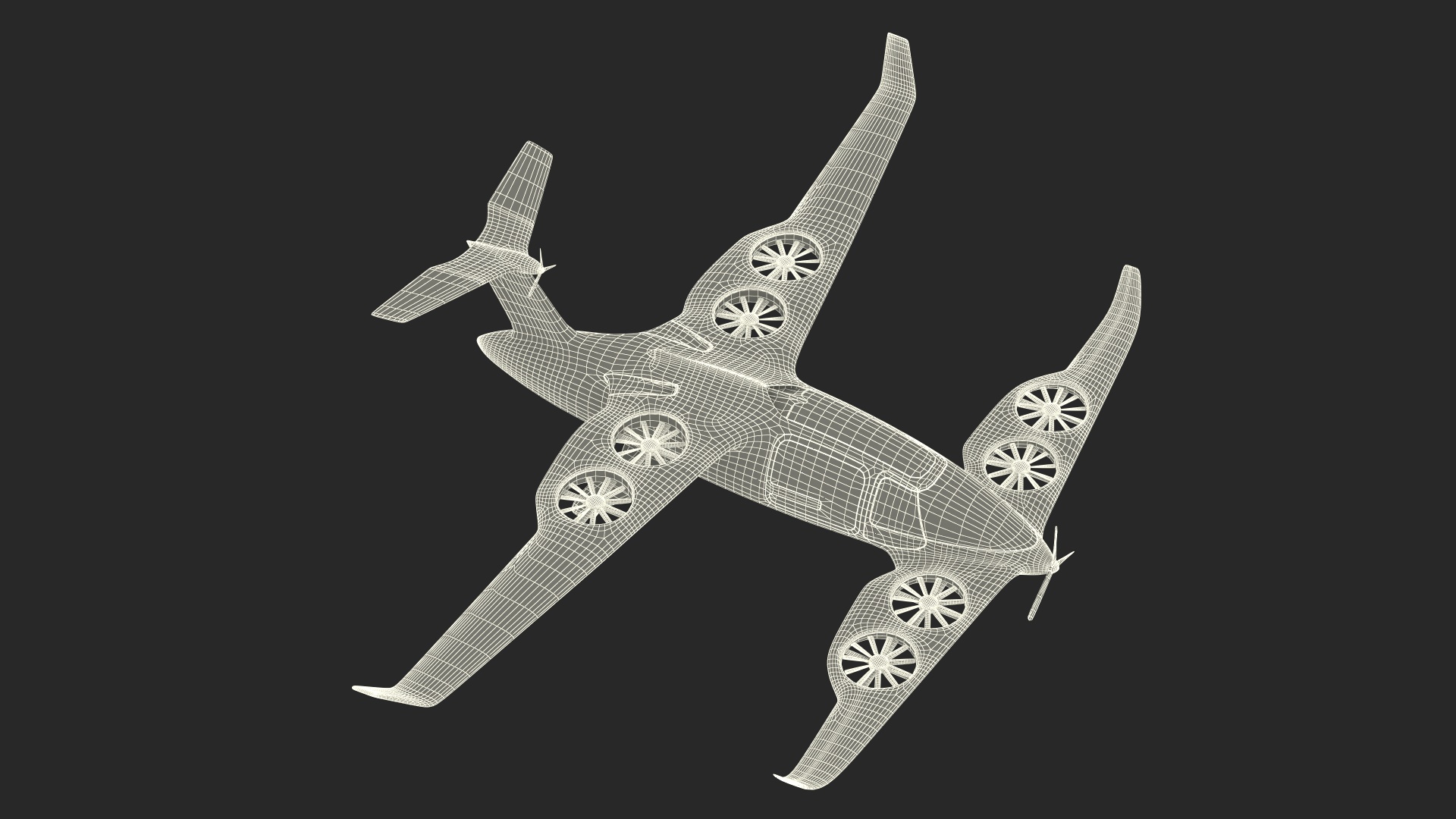 Atea eVTOL Silver 3D