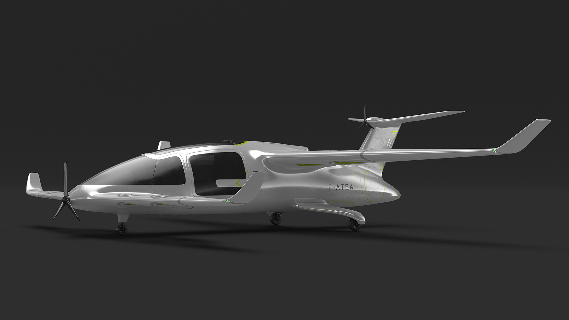 Atea eVTOL Silver 3D