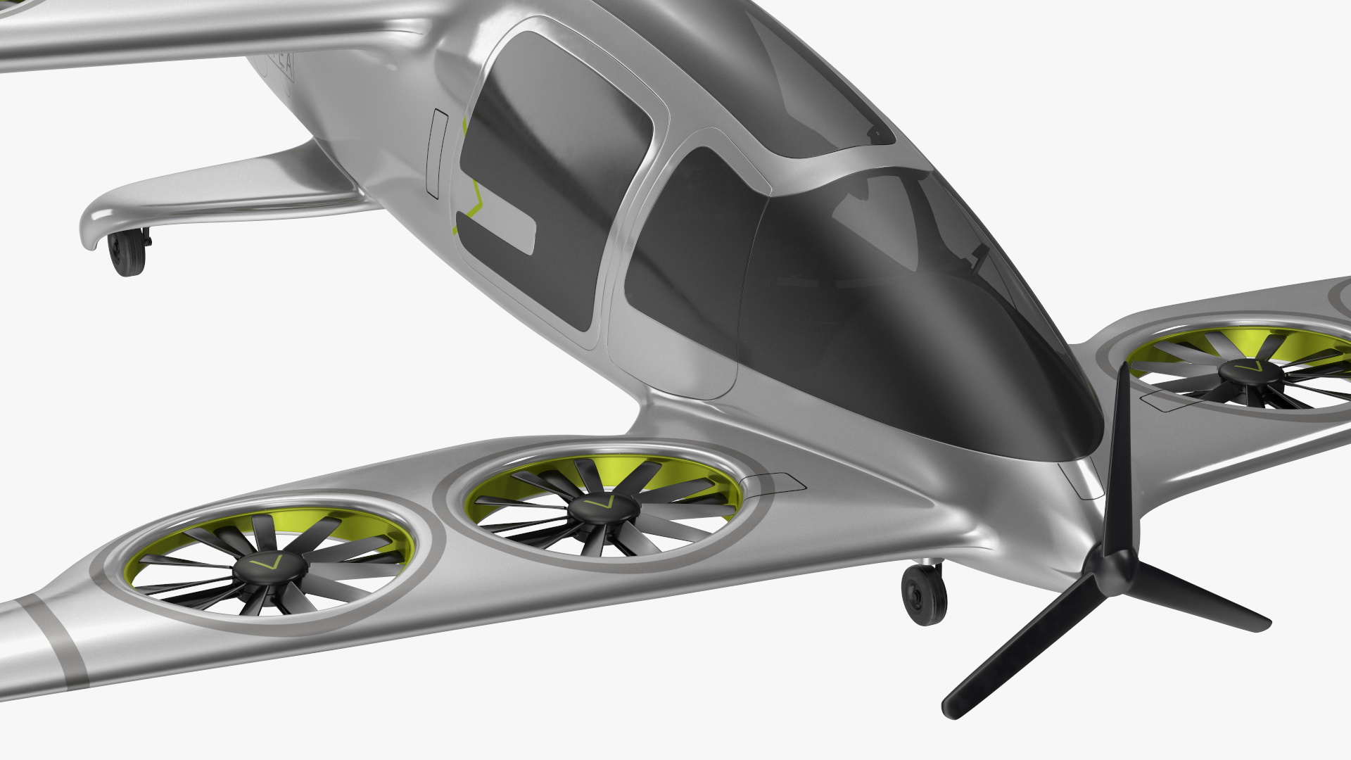 Atea eVTOL Silver 3D