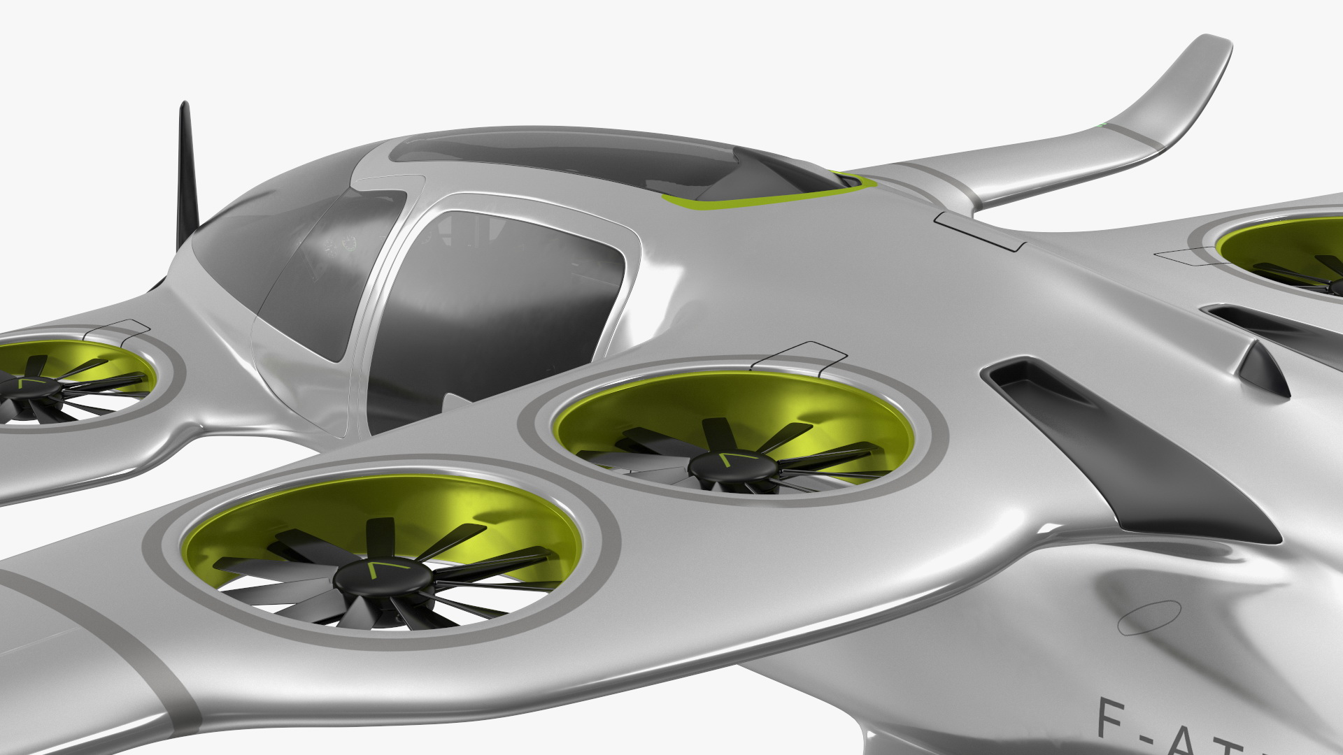 Atea eVTOL Silver 3D