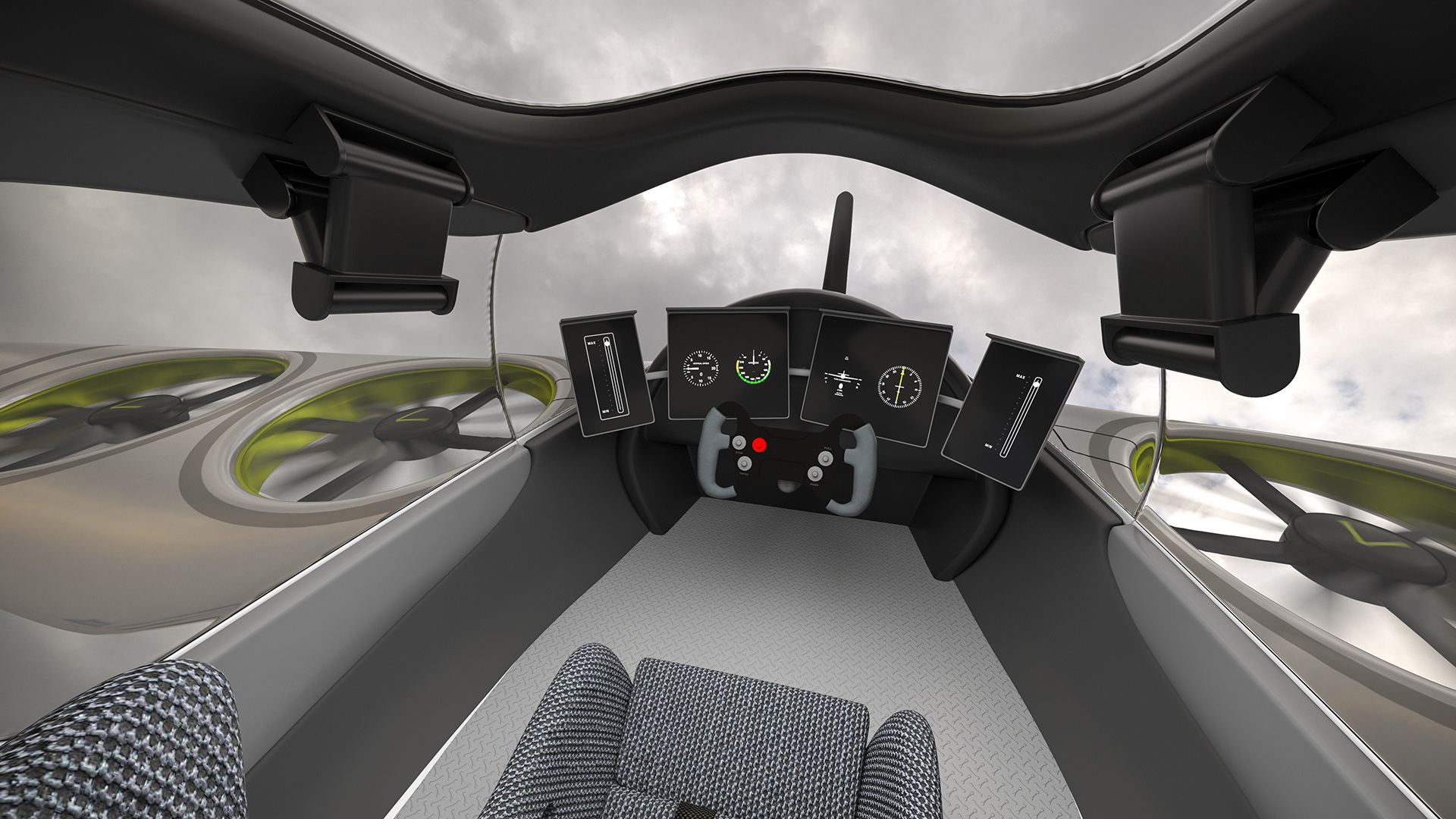 Atea eVTOL Silver 3D