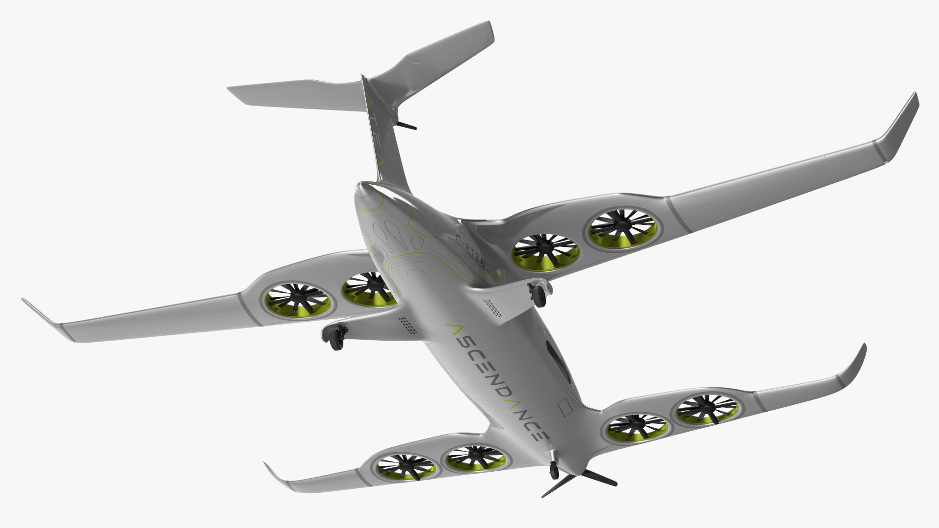 Atea eVTOL Silver 3D