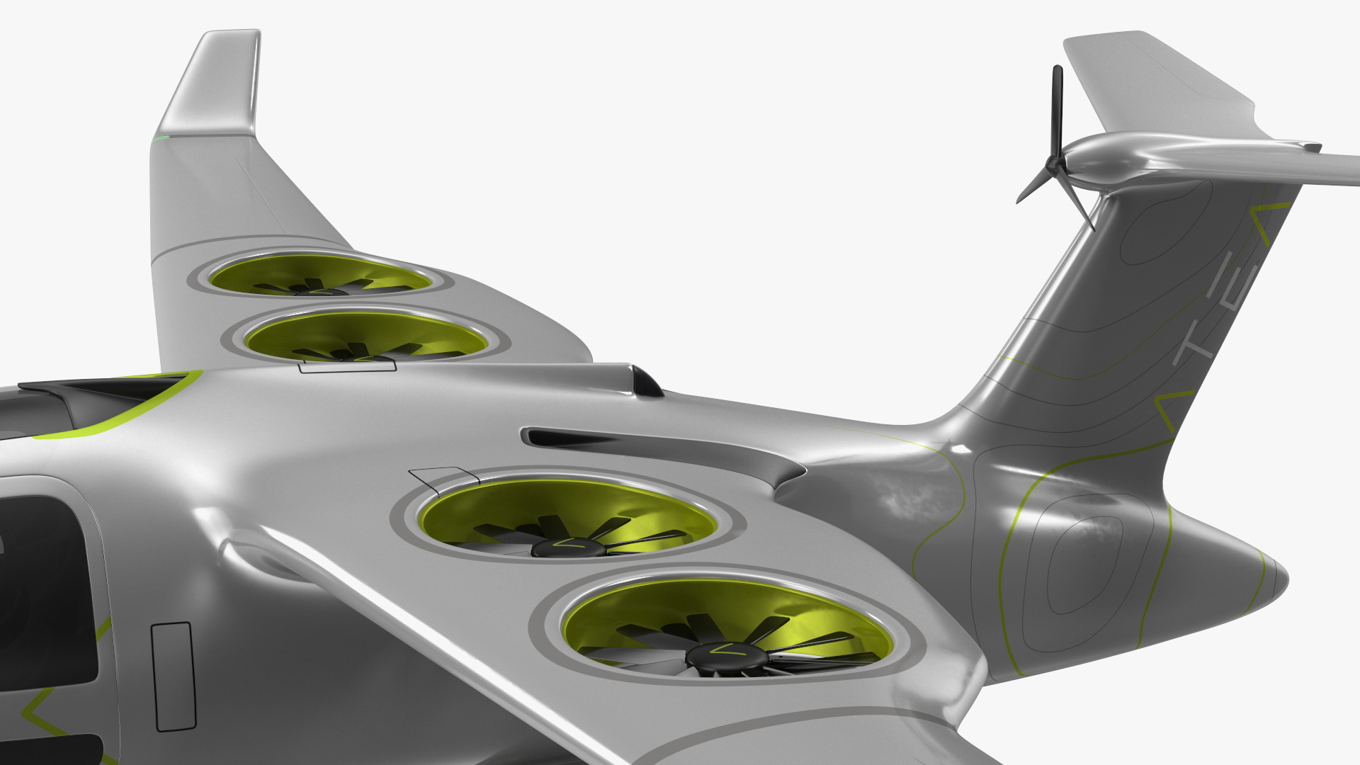 Atea eVTOL Silver 3D