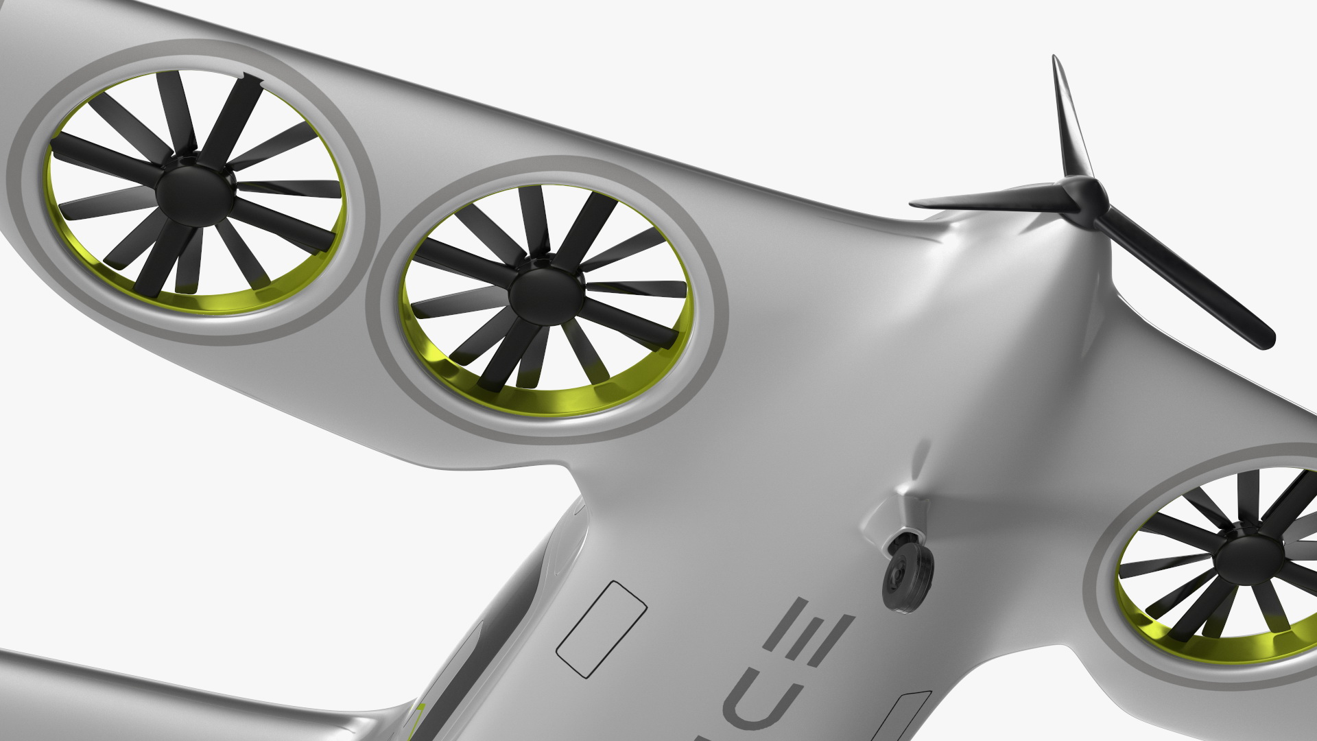 Atea eVTOL Silver 3D