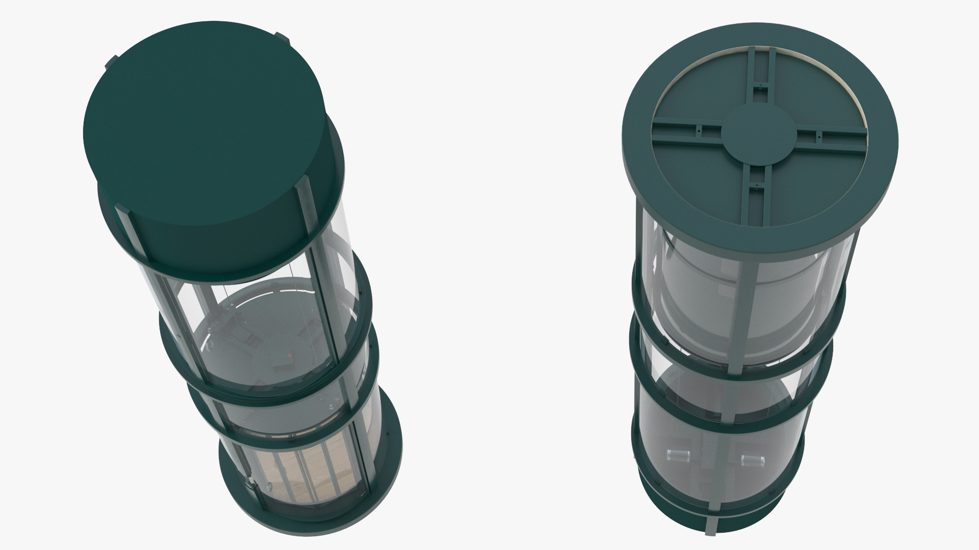 3D Vuelift Panoramic Lift Green model