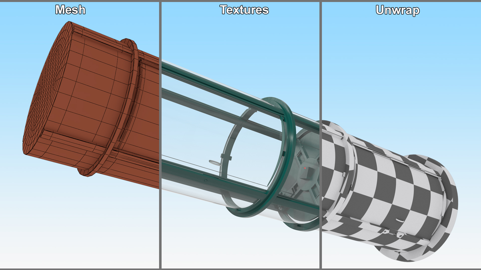3D Vuelift Panoramic Lift Green model