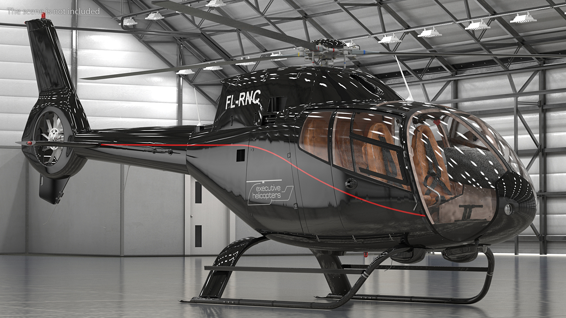 3D Eurocopter EC120 Colibri Rigged