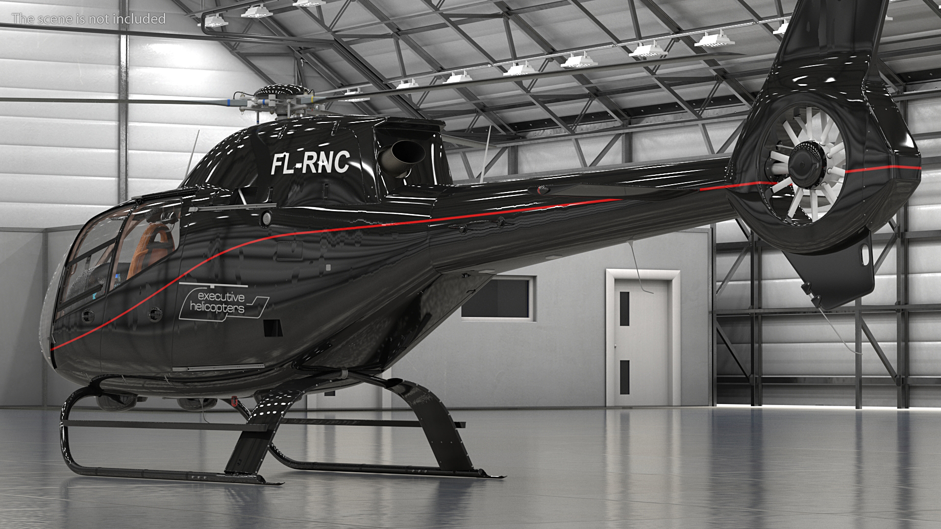 3D Eurocopter EC120 Colibri Rigged
