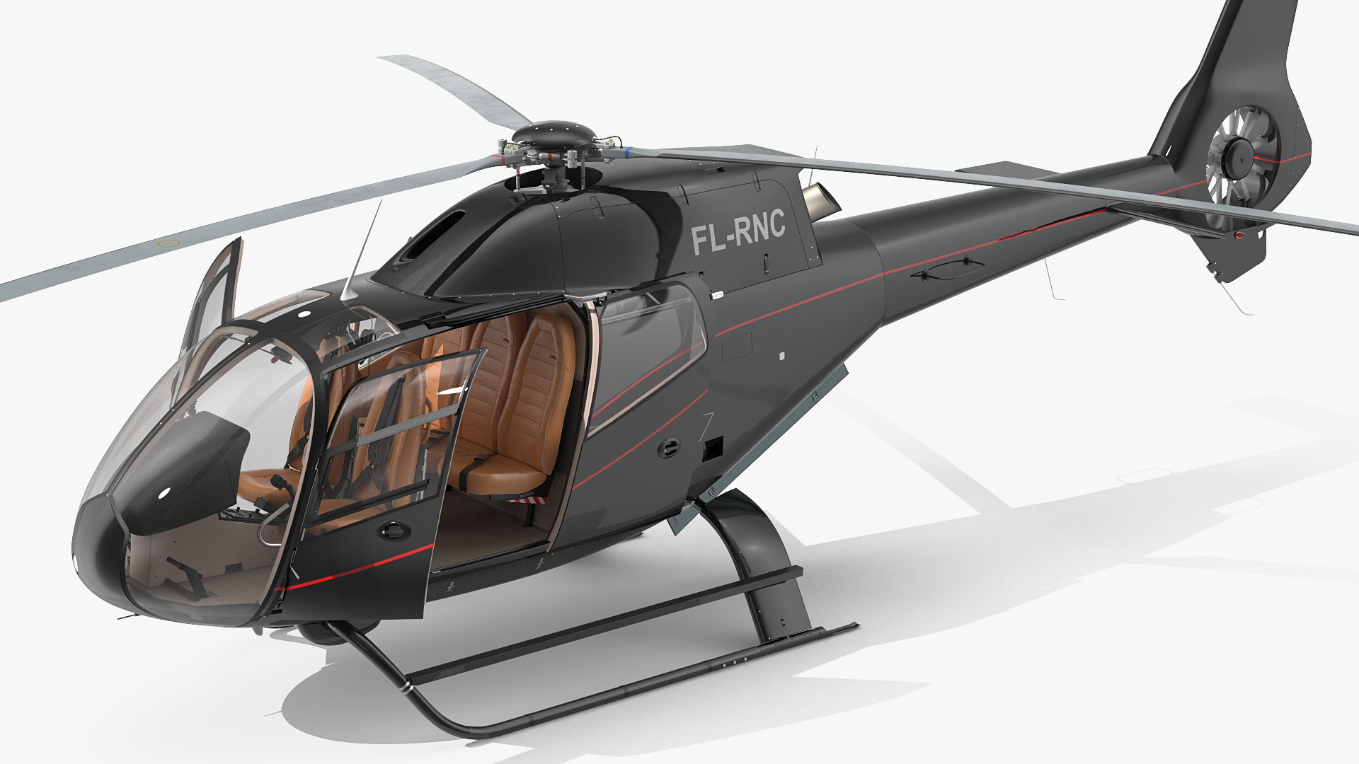 3D Eurocopter EC120 Colibri Rigged