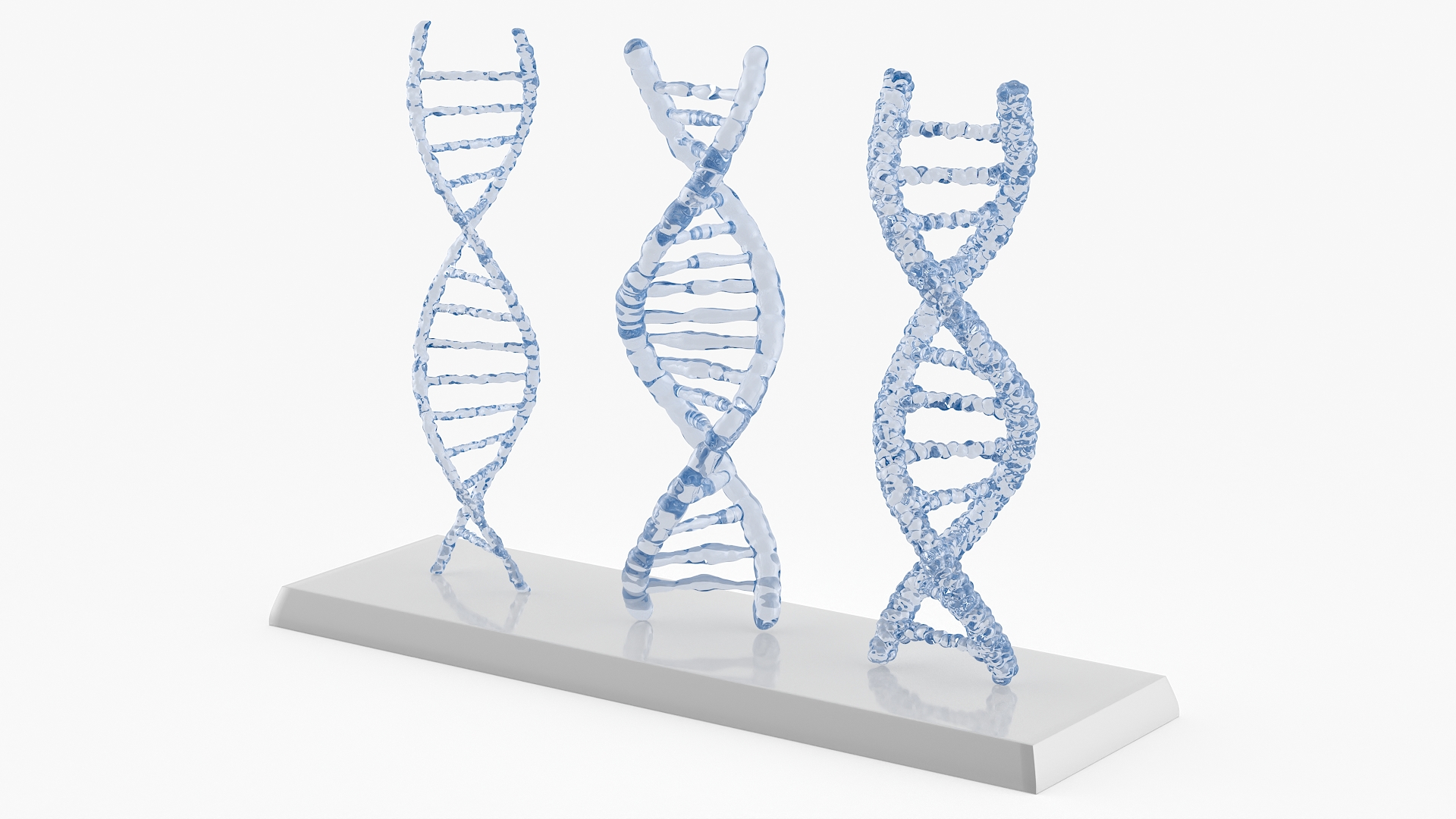 DNA Double Helix Models with Display Stand Blue, view 4