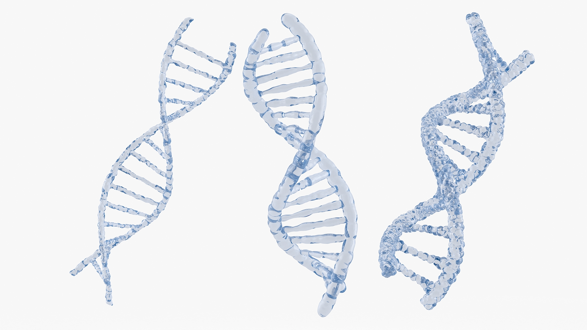 DNA Double Helix Models with Display Stand Blue, view 7