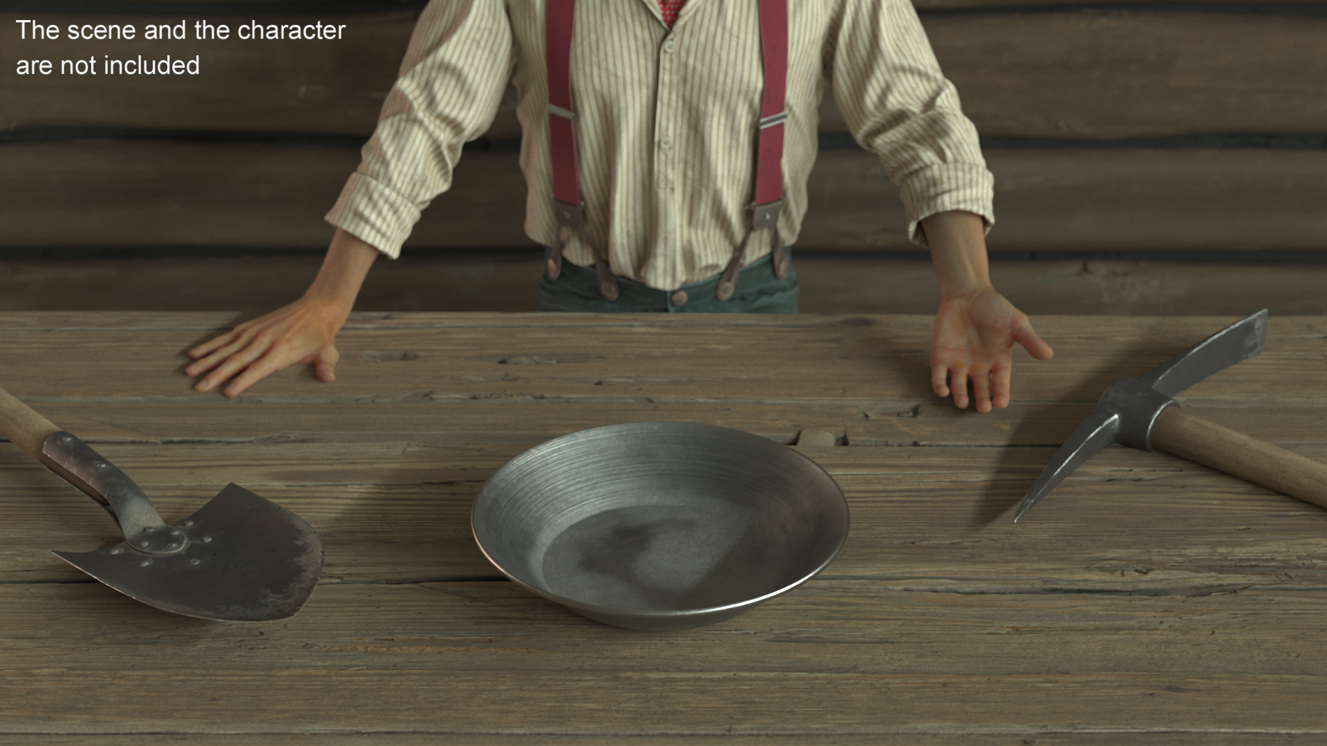 3D Gold Mining Metal Pan