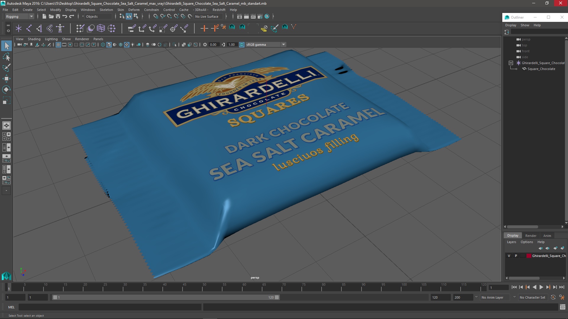 3D model Ghirardelli Square Chocolate Sea Salt Caramel