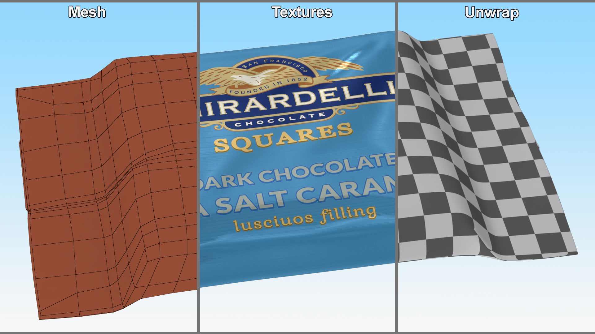 3D model Ghirardelli Square Chocolate Sea Salt Caramel