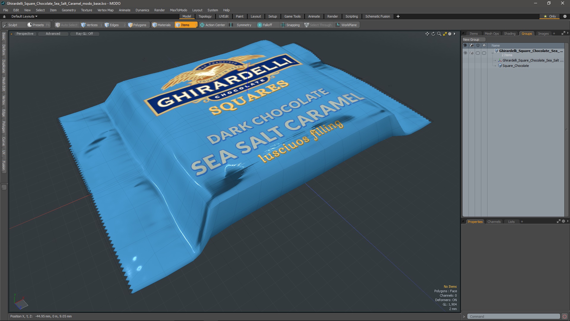 3D model Ghirardelli Square Chocolate Sea Salt Caramel