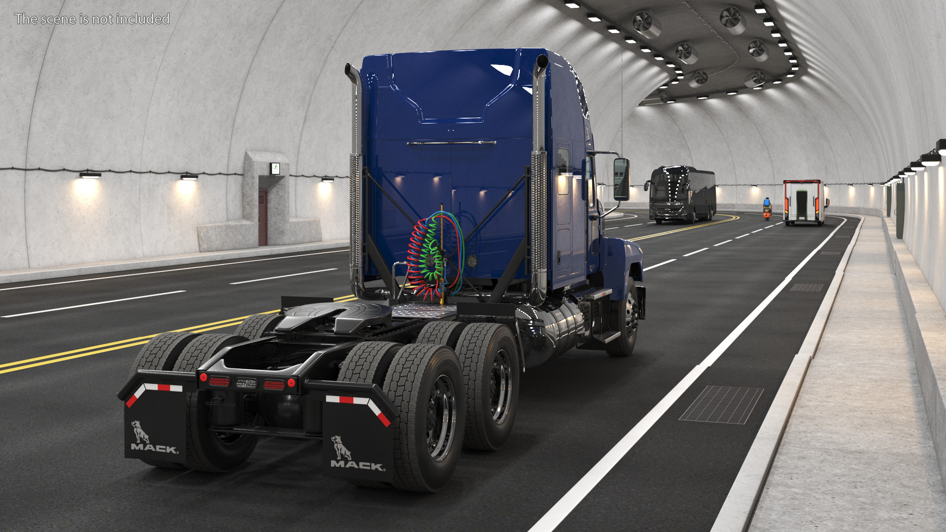 Mack Tractor 2025 Blue 3D