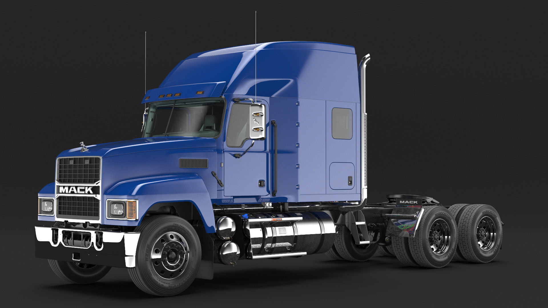 Mack Tractor 2025 Blue 3D