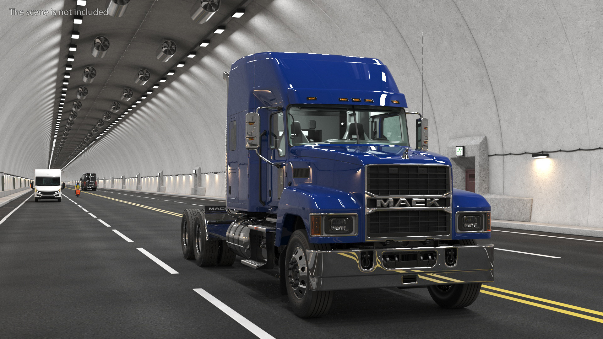Mack Tractor 2025 Blue 3D