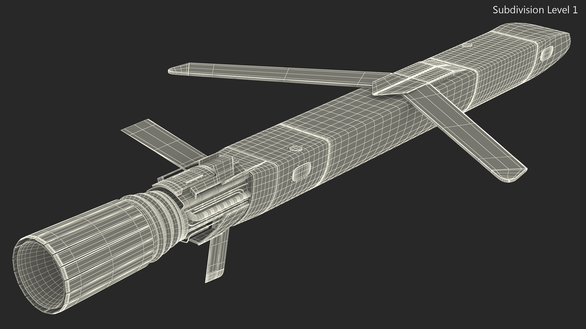 3D Russian Nuclear Powered Cruise Missile model