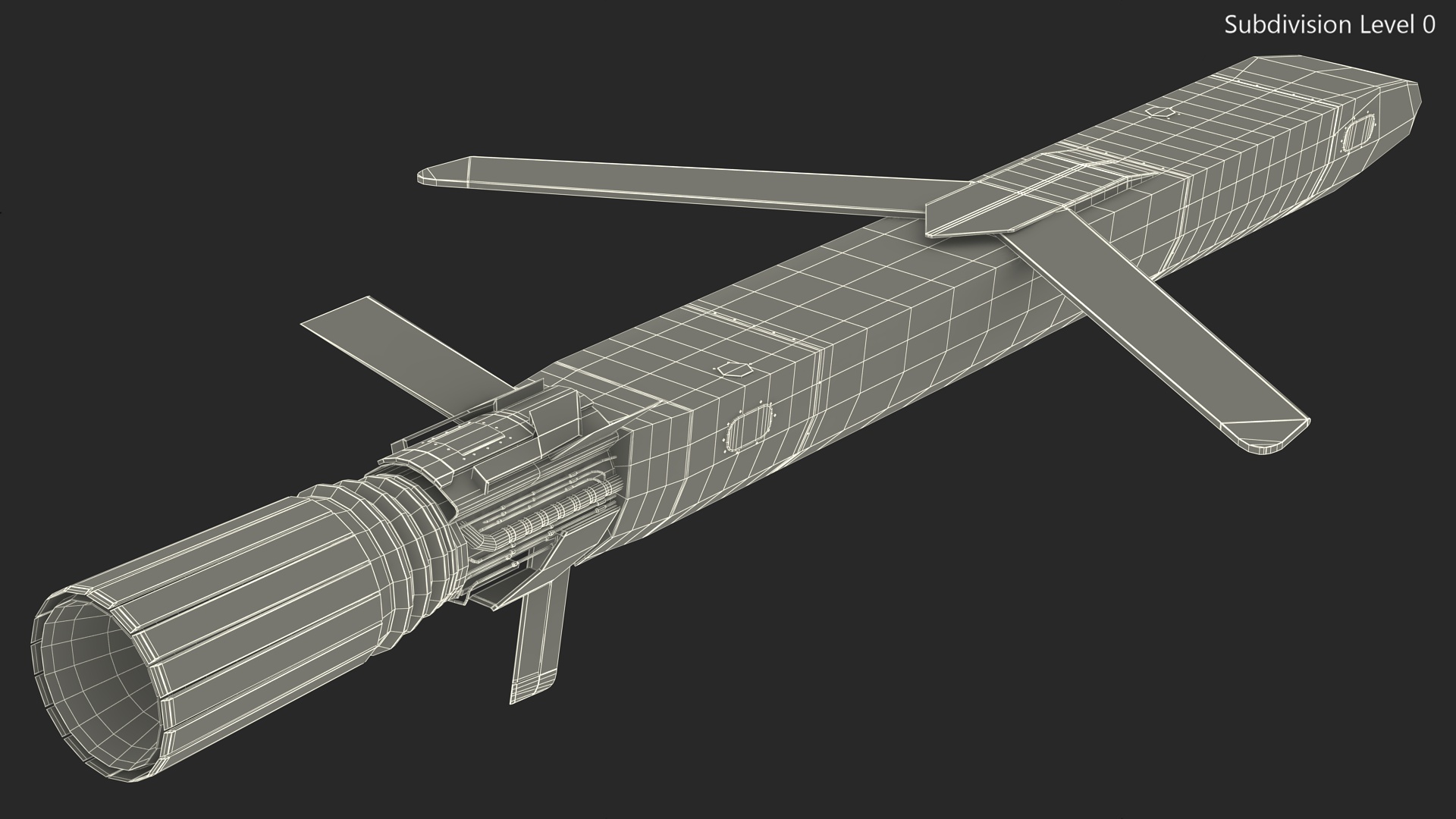 3D Russian Nuclear Powered Cruise Missile model