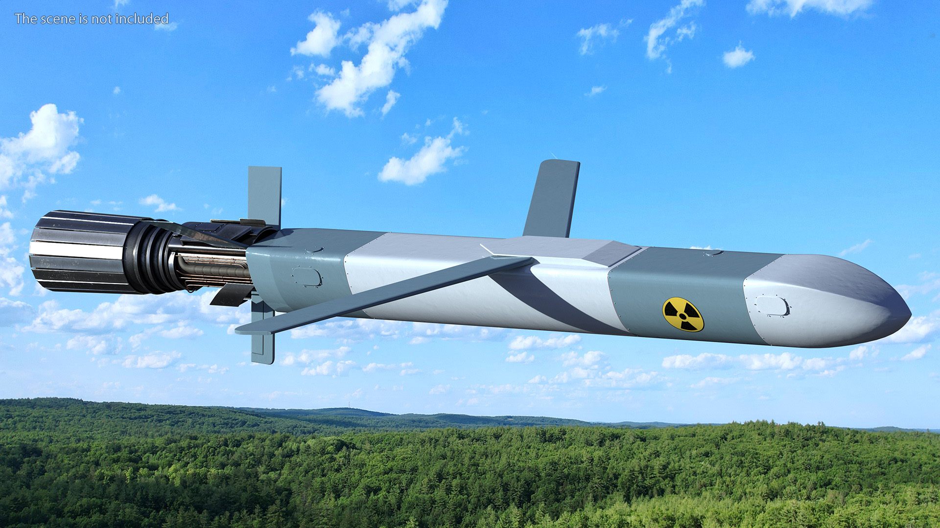 3D Russian Nuclear Powered Cruise Missile model