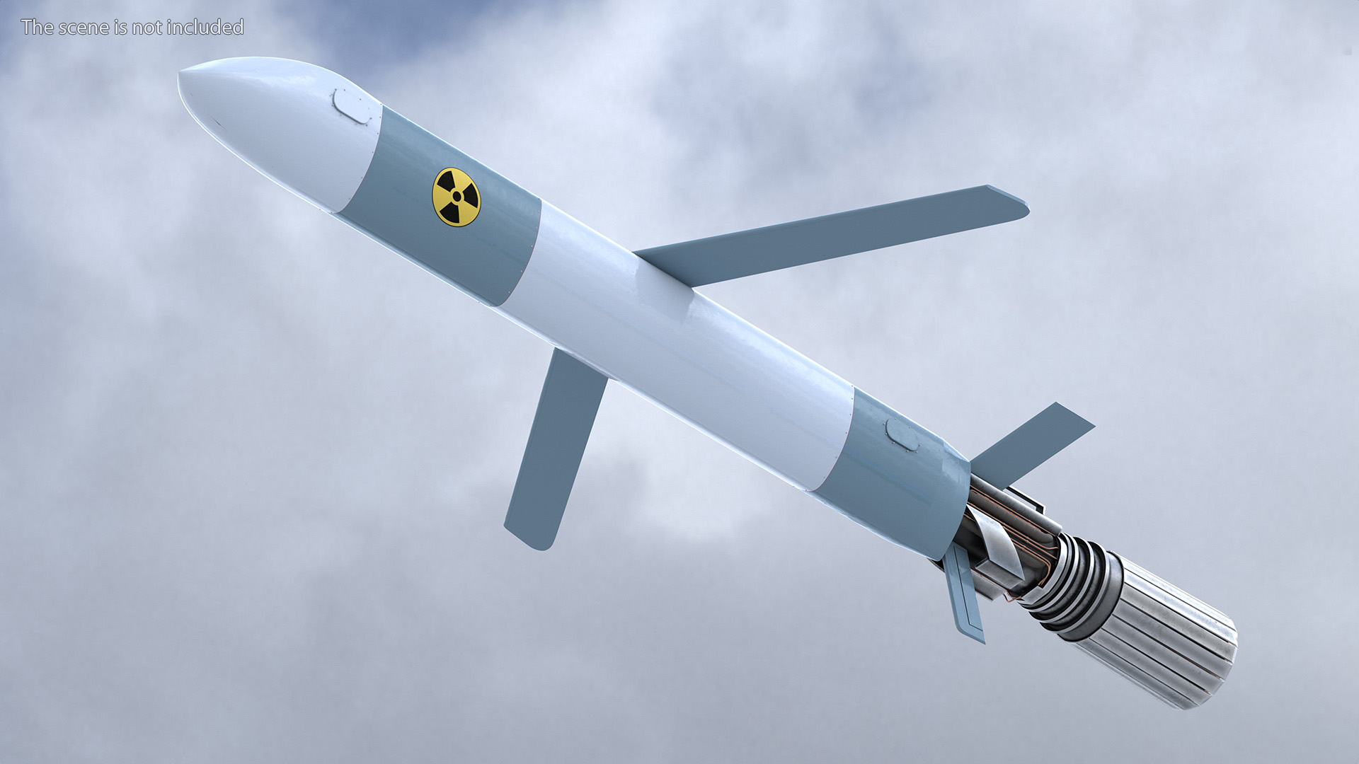 3D Russian Nuclear Powered Cruise Missile model
