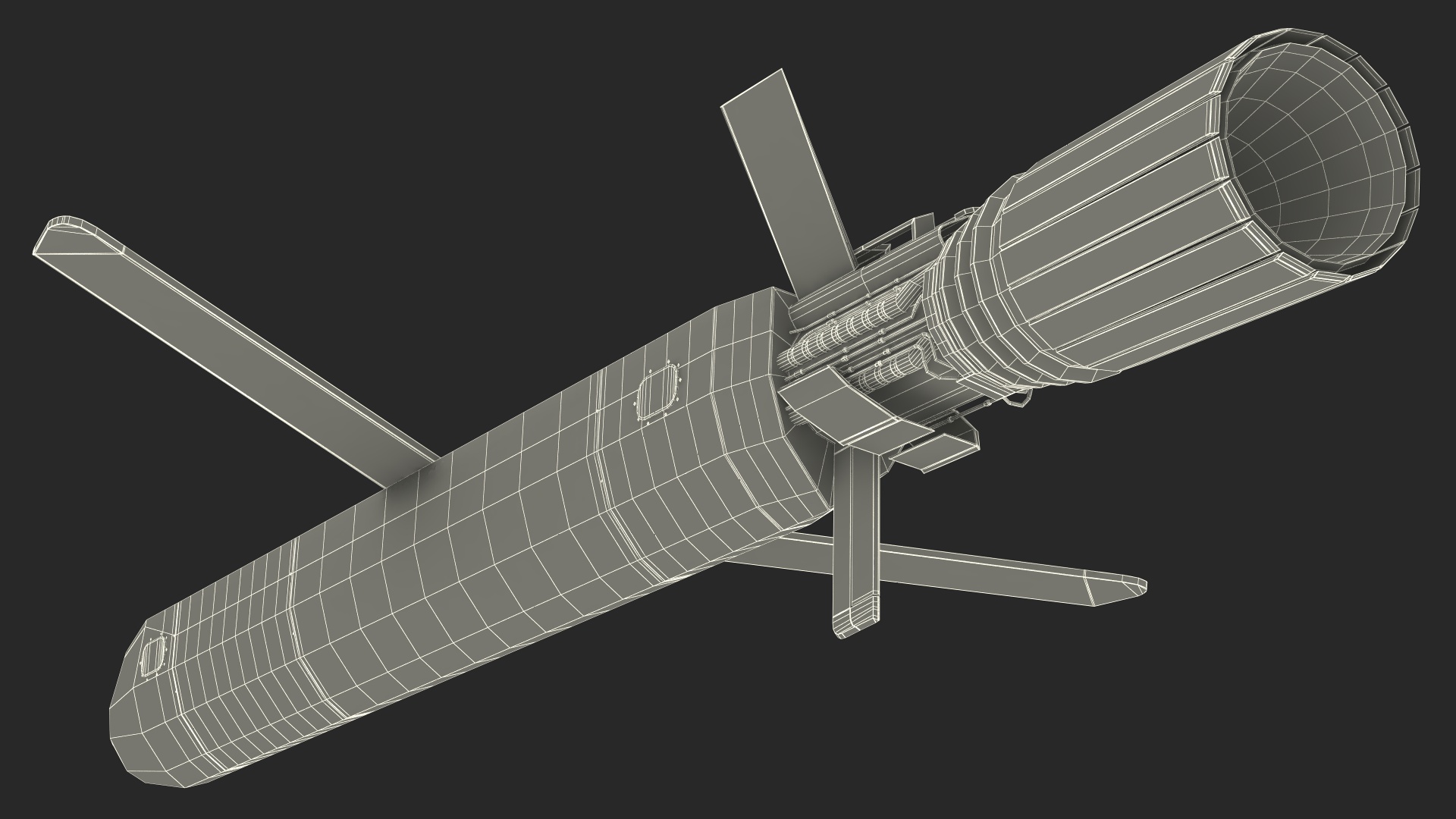 3D Russian Nuclear Powered Cruise Missile model