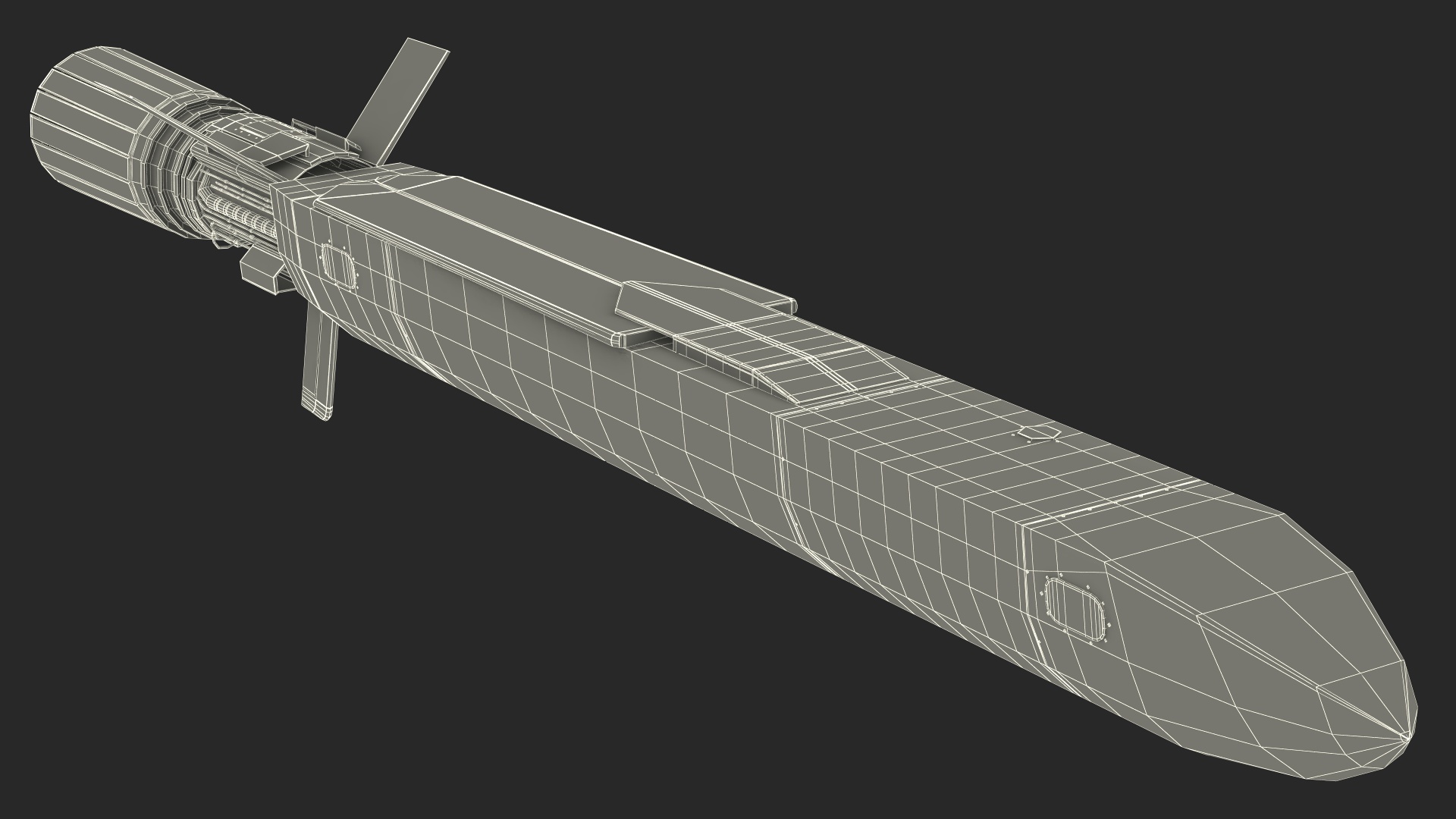 3D Russian Nuclear Powered Cruise Missile model