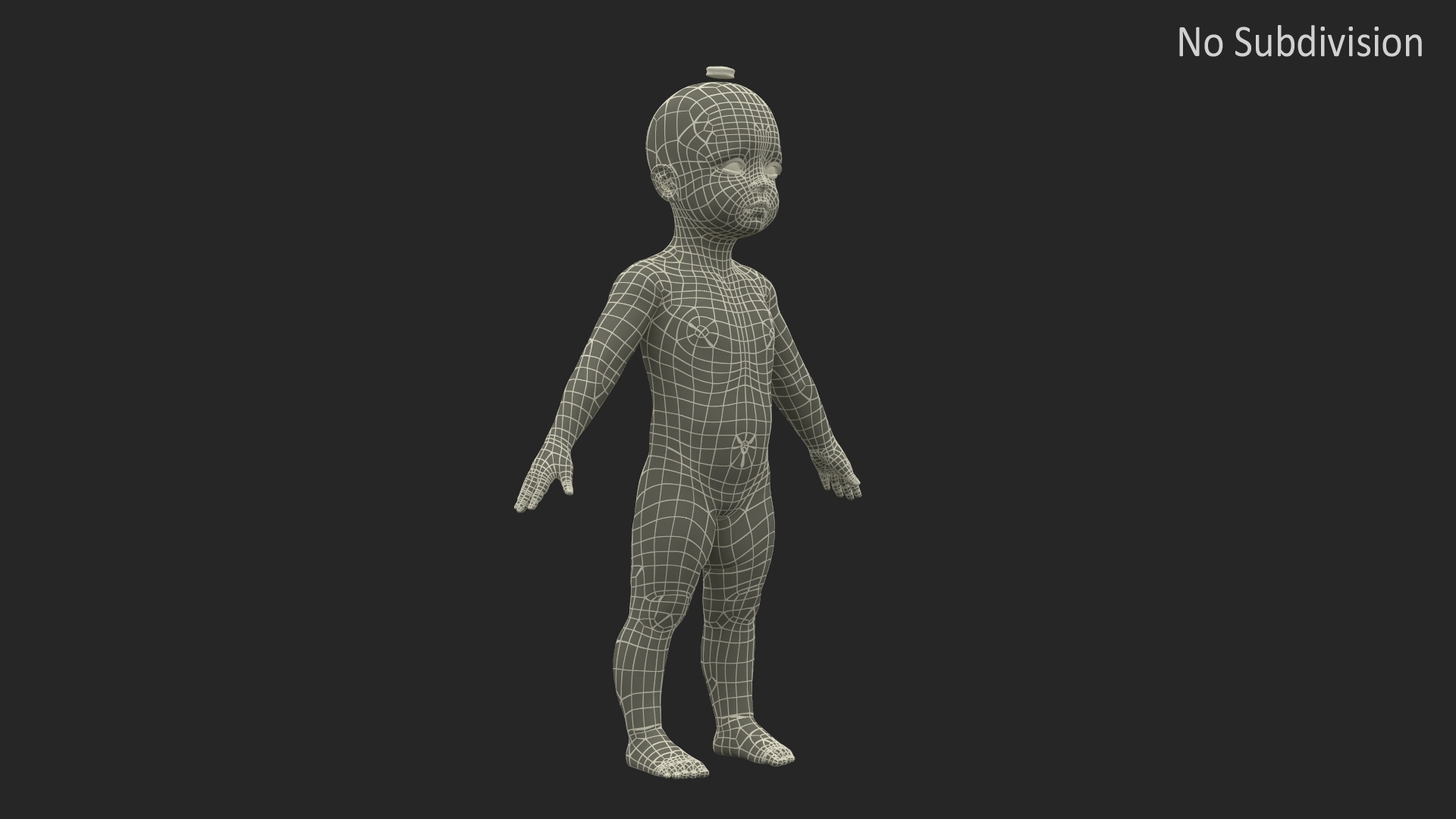 Little Girl Fur Rigged 3D