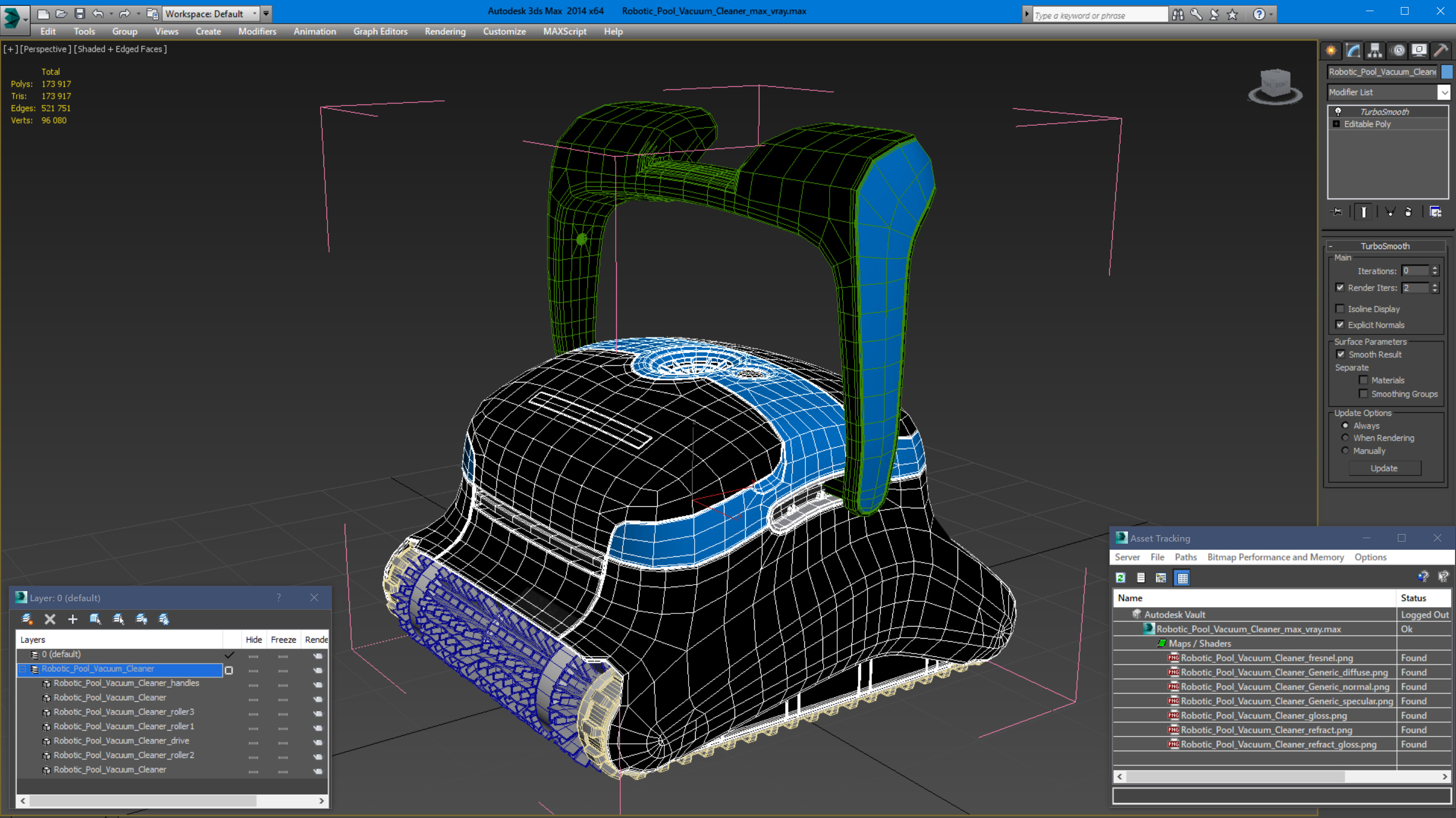 Robotic Pool Vacuum Cleaner 3D