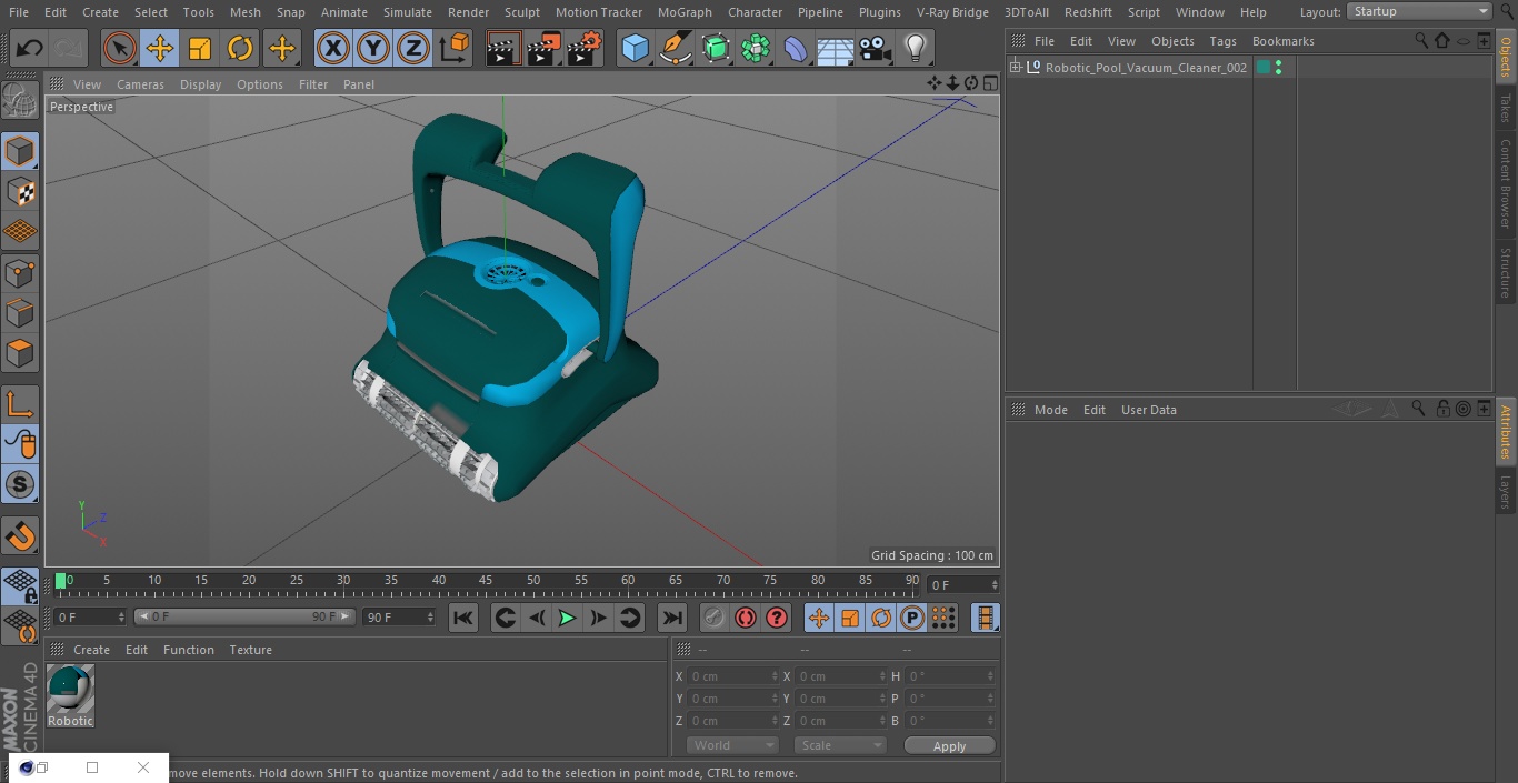 Robotic Pool Vacuum Cleaner 3D