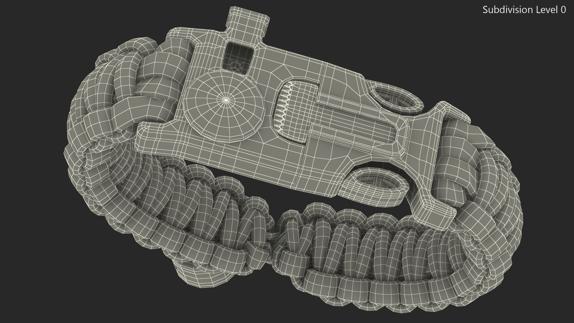 3D Paracord Survival Bracelet Camo