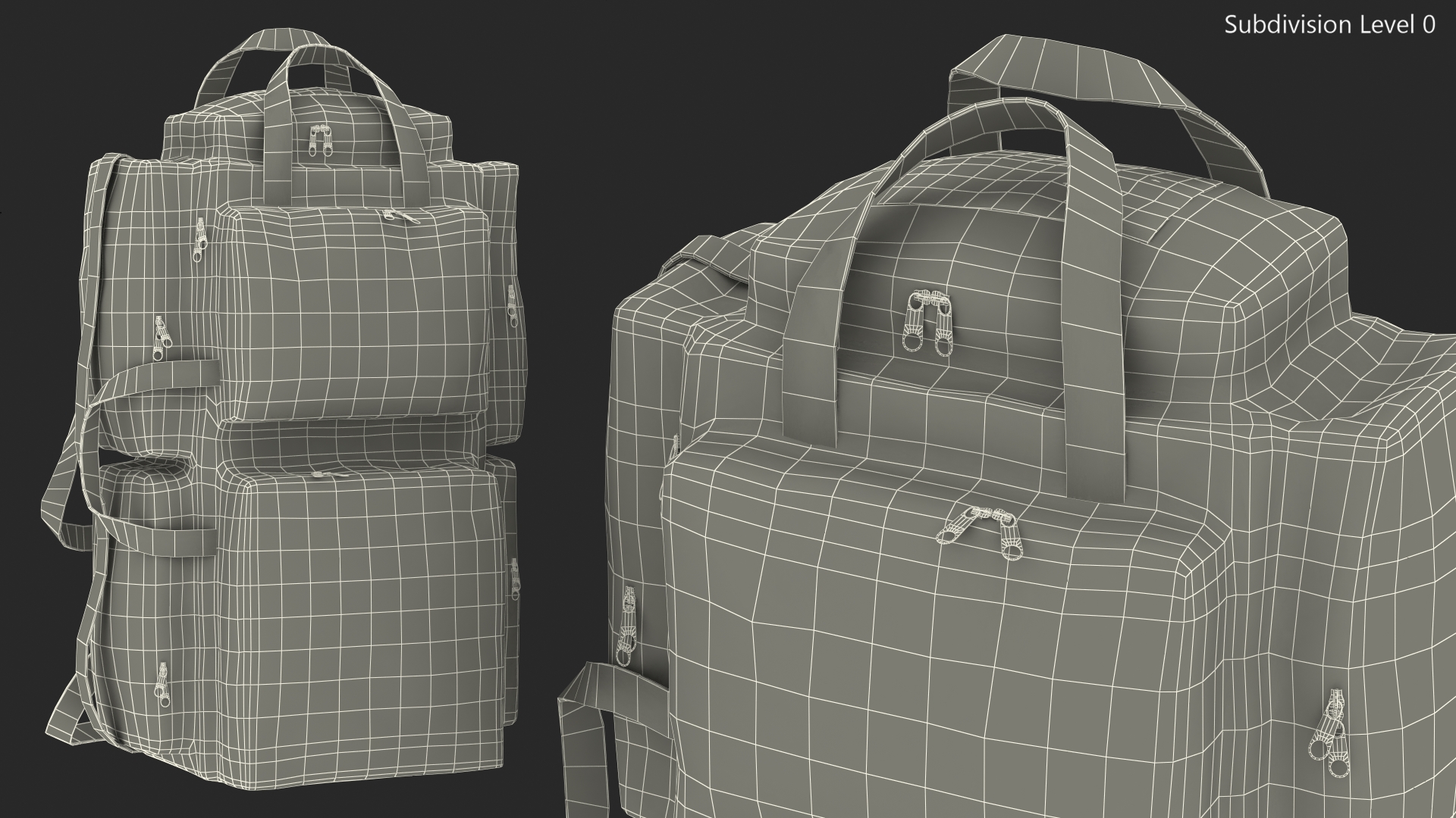 3D Emergency Rucksack model
