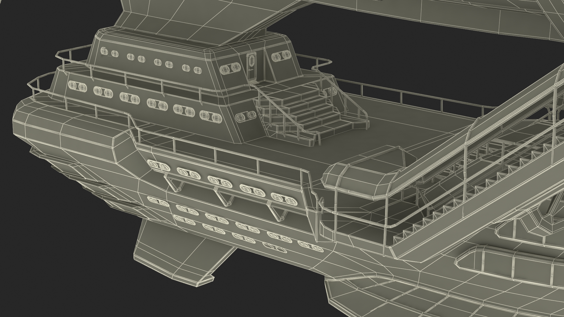 3D Steampunk Airship Fantasy Craft Rigged model