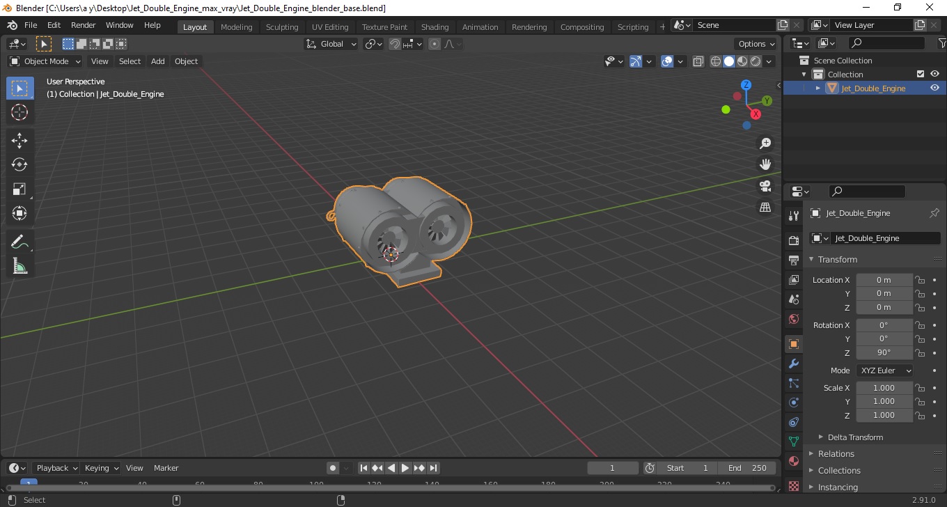 Jet Double Engine 3D