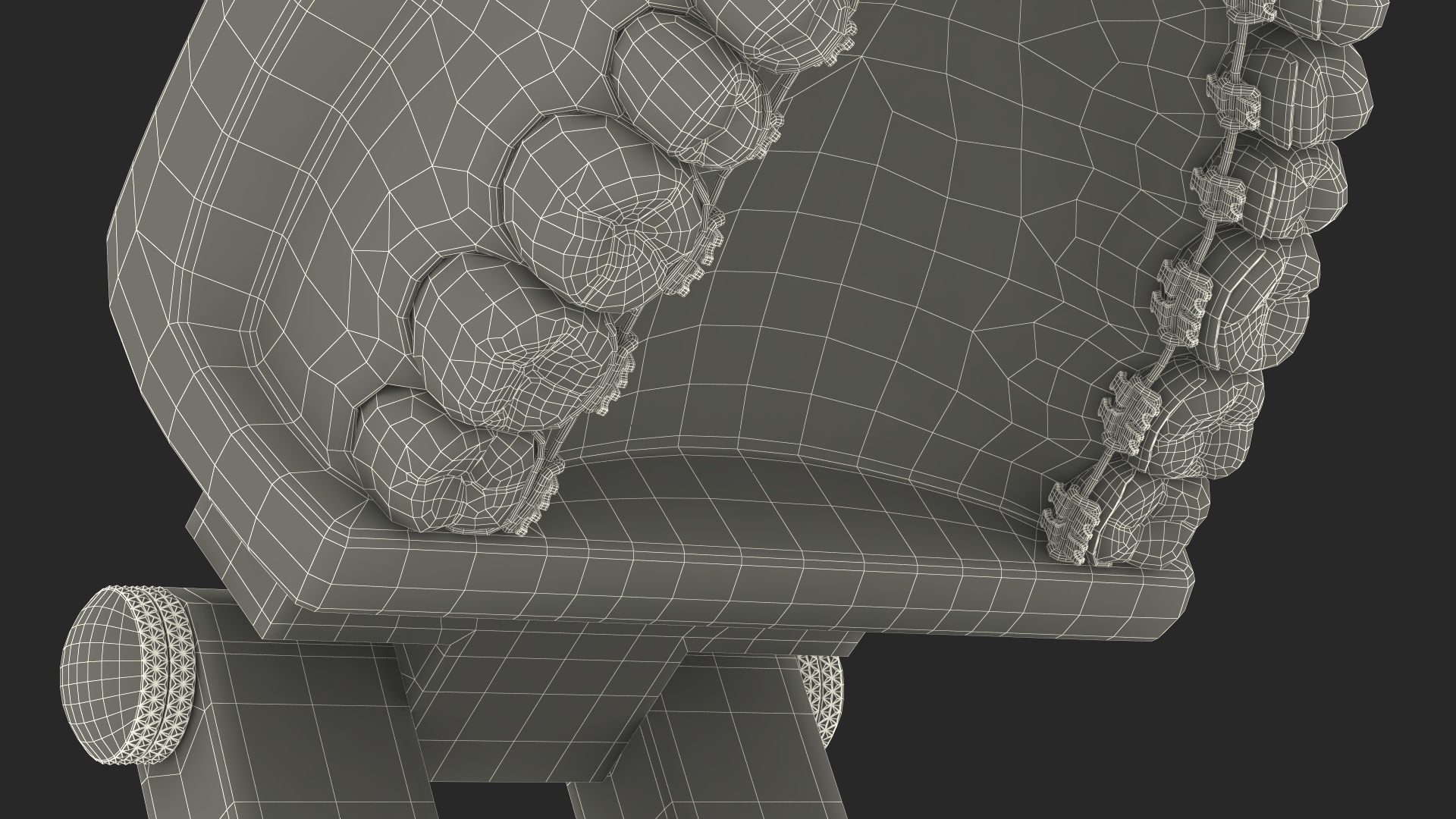 3D Lingual Braces on Typodont Teeth Model model