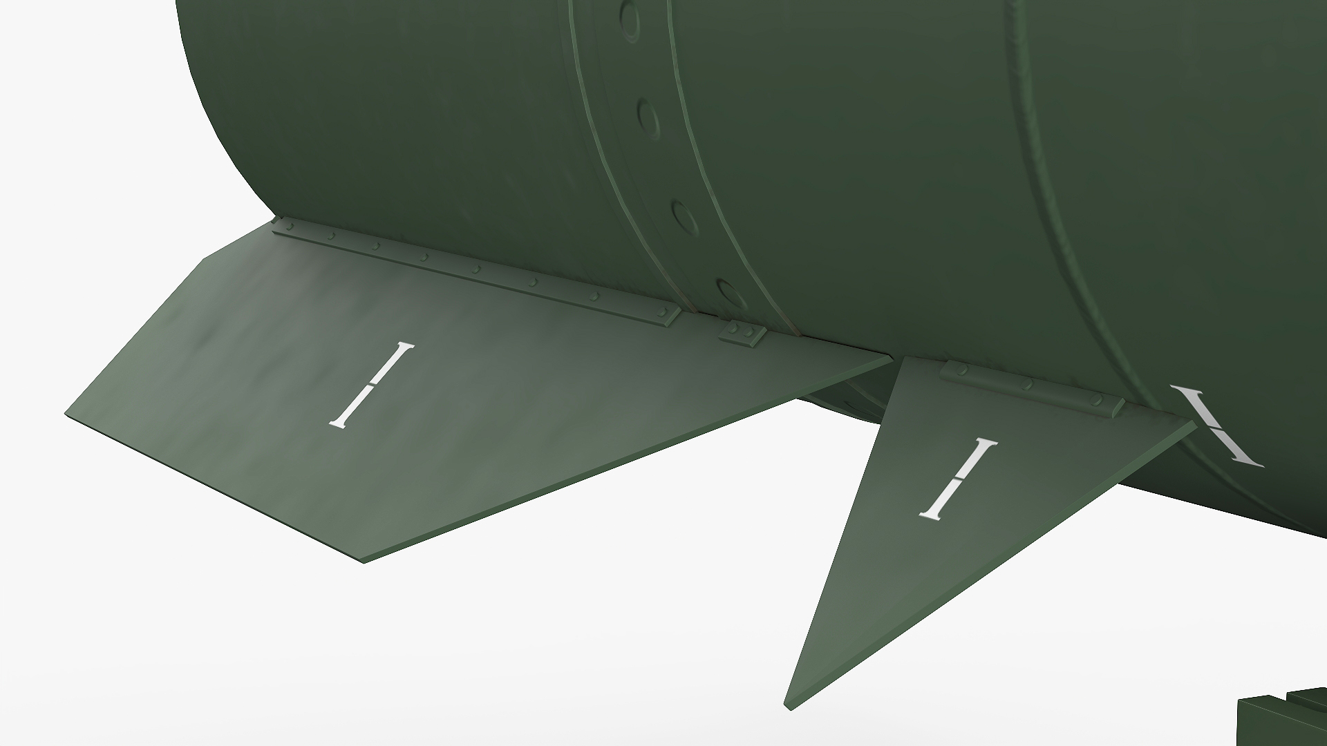 3D Military Ballistic Missile on Transporter