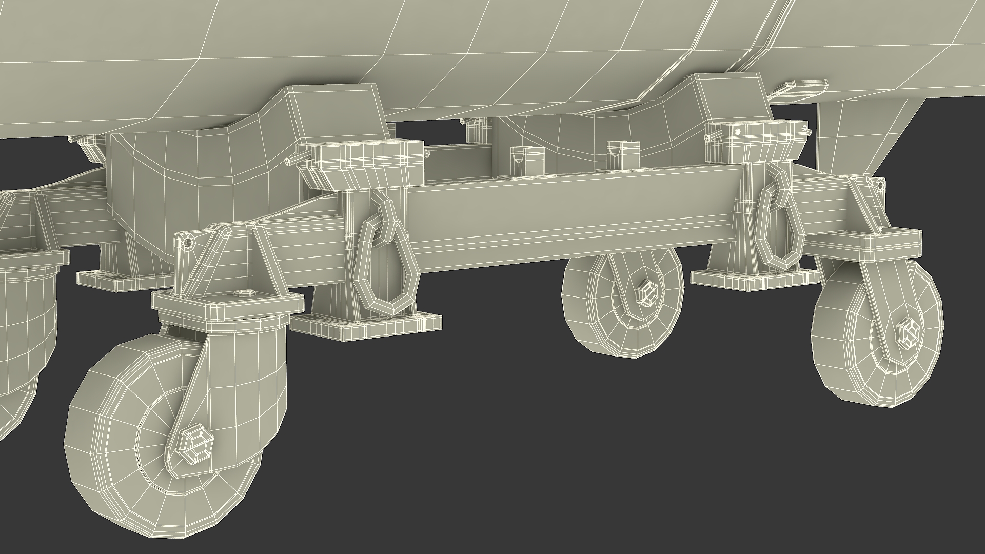 3D Military Ballistic Missile on Transporter