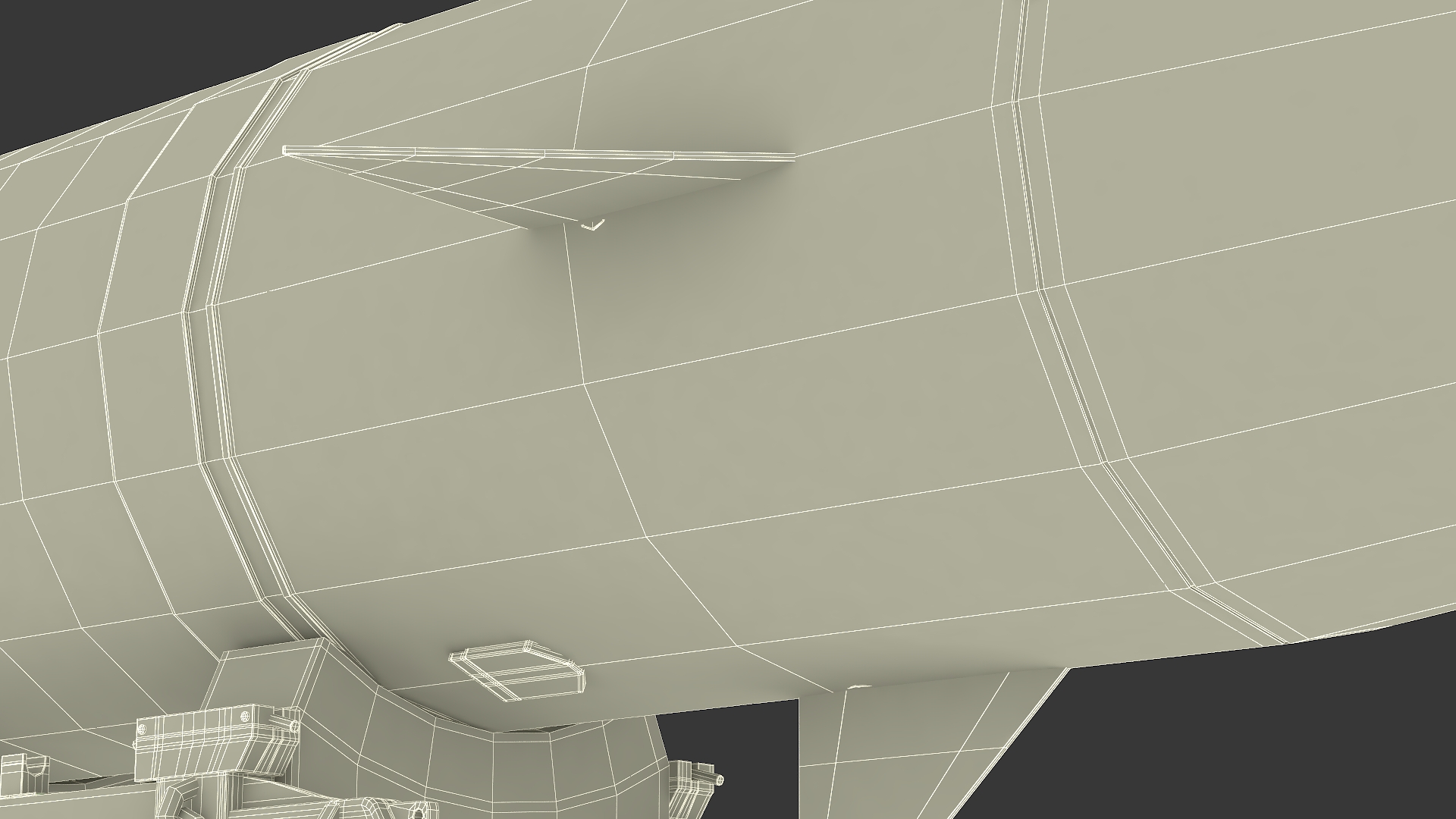 3D Military Ballistic Missile on Transporter