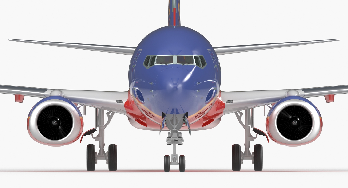 3D Boeing 737 800 Southwest Airlines model