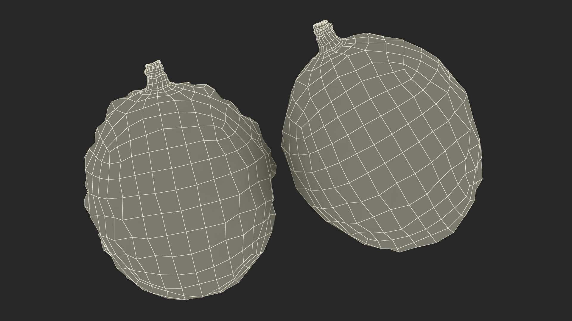 Lychee Fruit Yellow 3D model