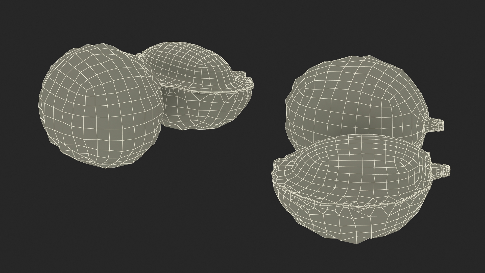 Lychee Fruit Yellow 3D model