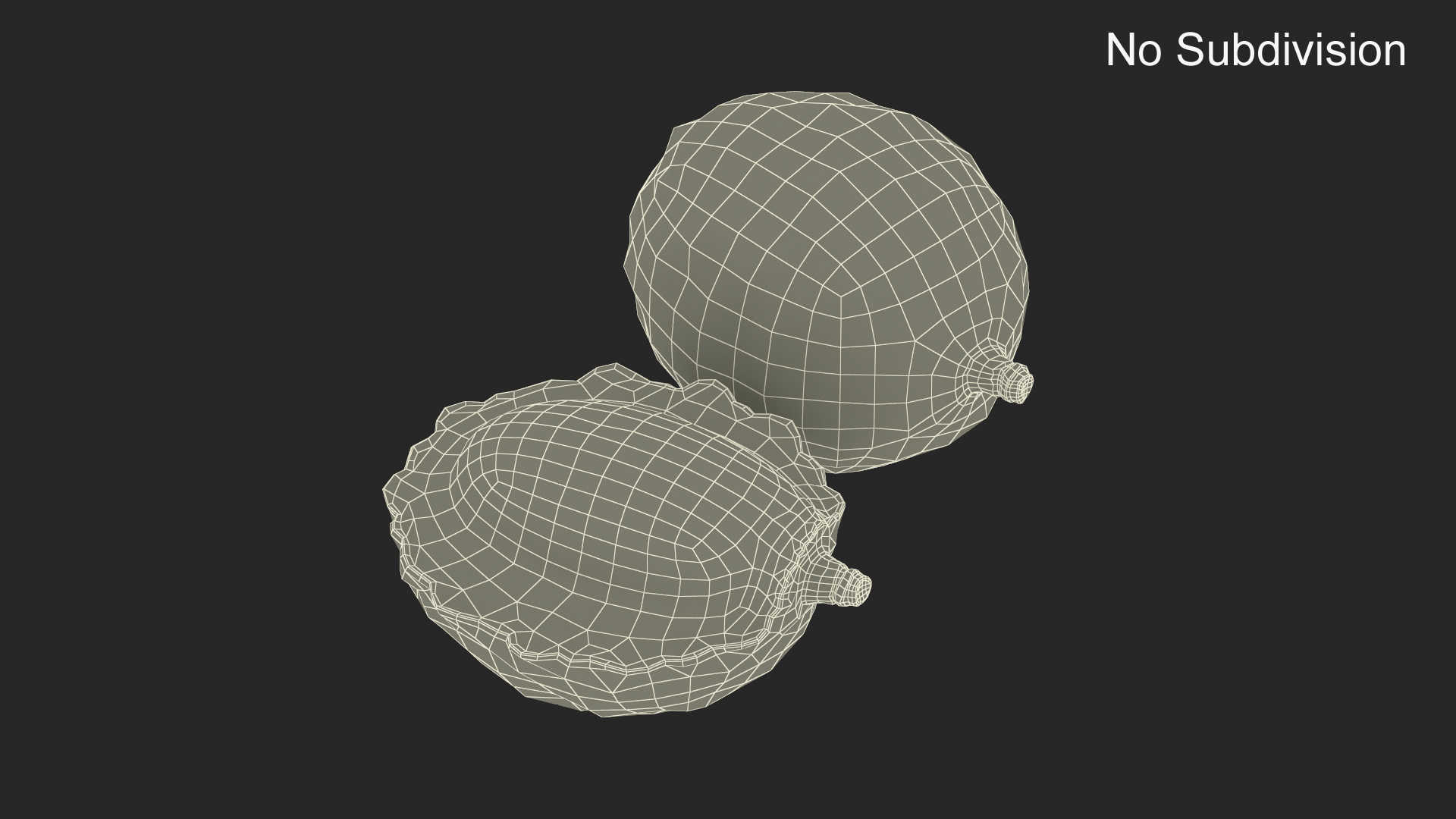 Lychee Fruit Yellow 3D model