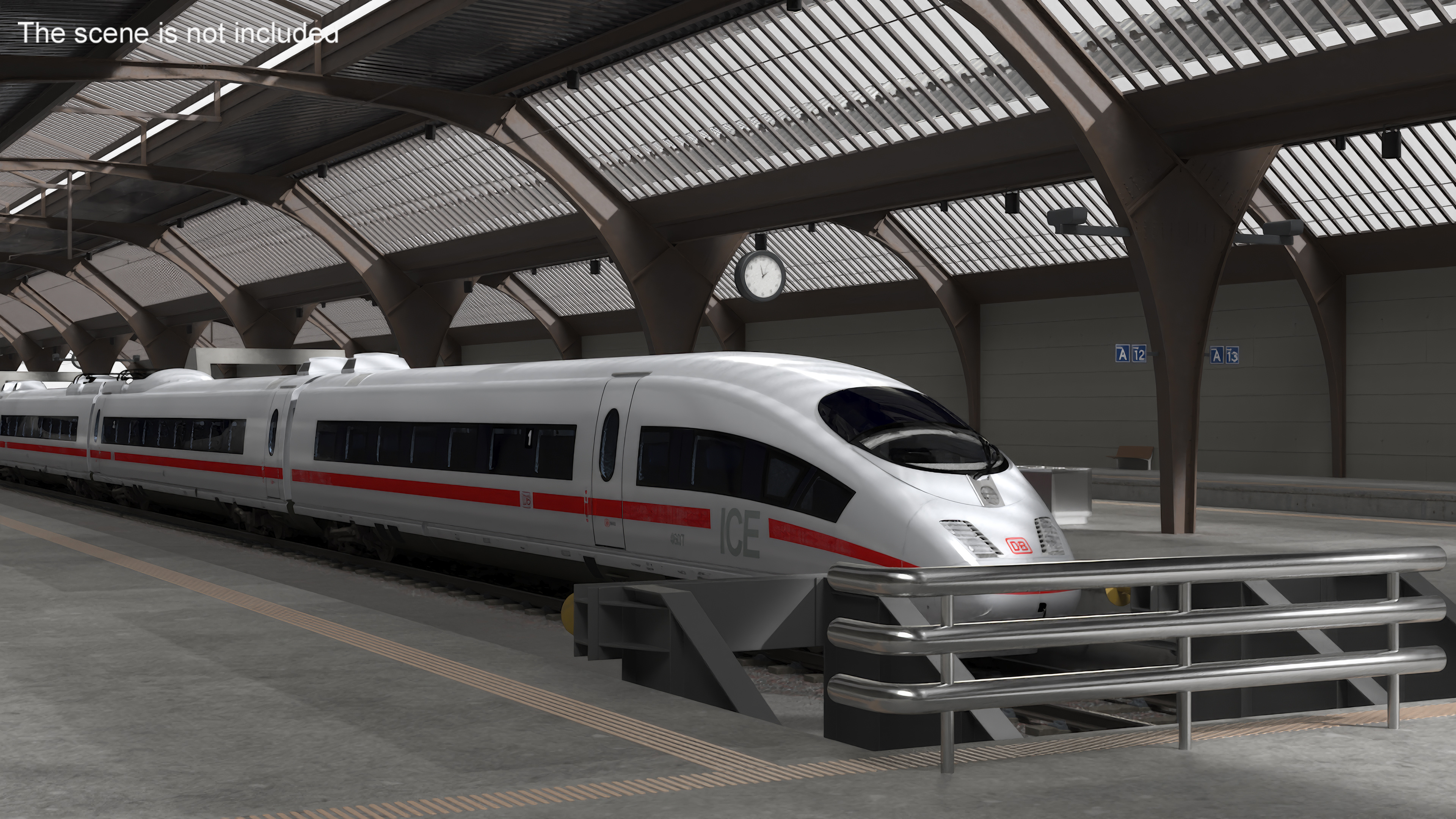 3D Train Rails and Train